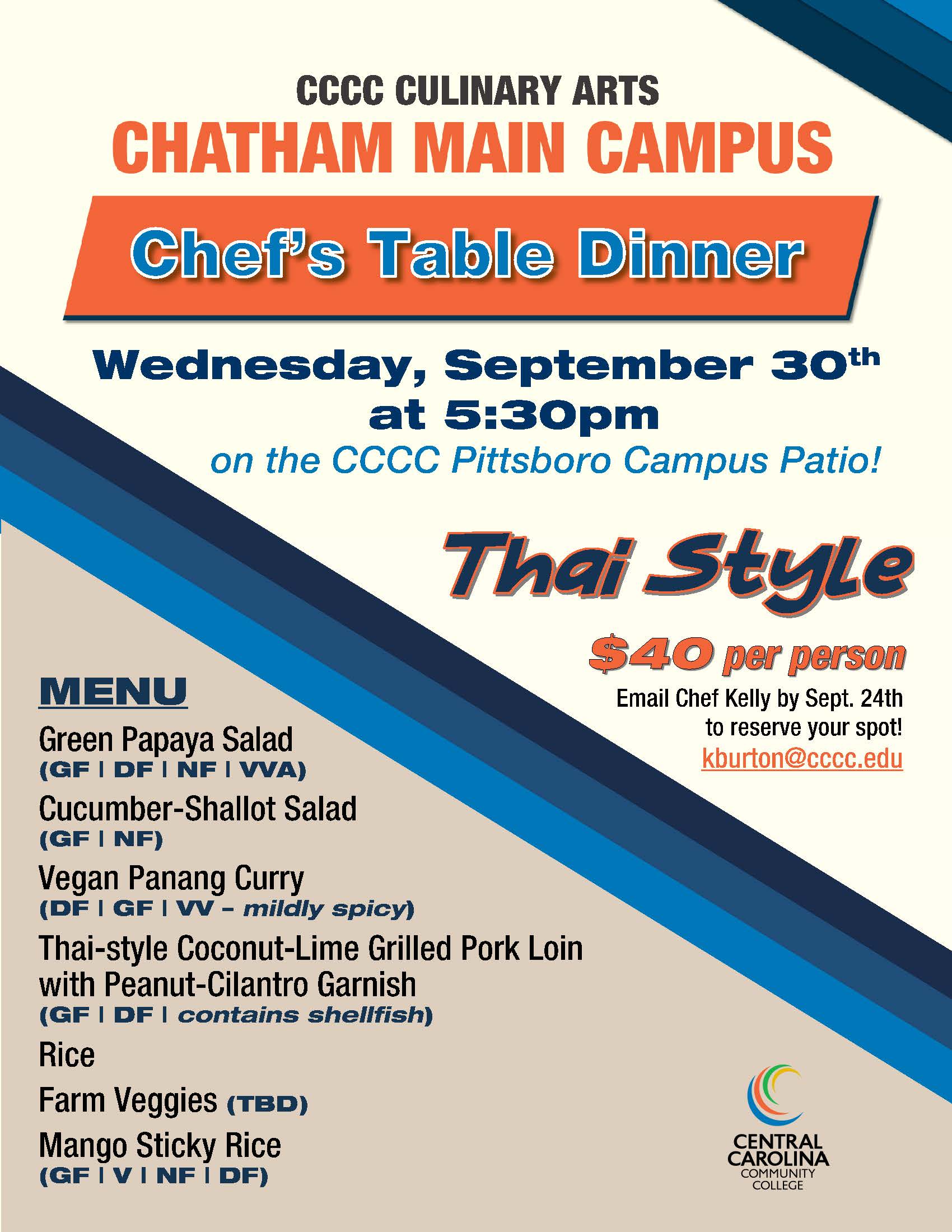 Thai Style Chef's Table Dinner