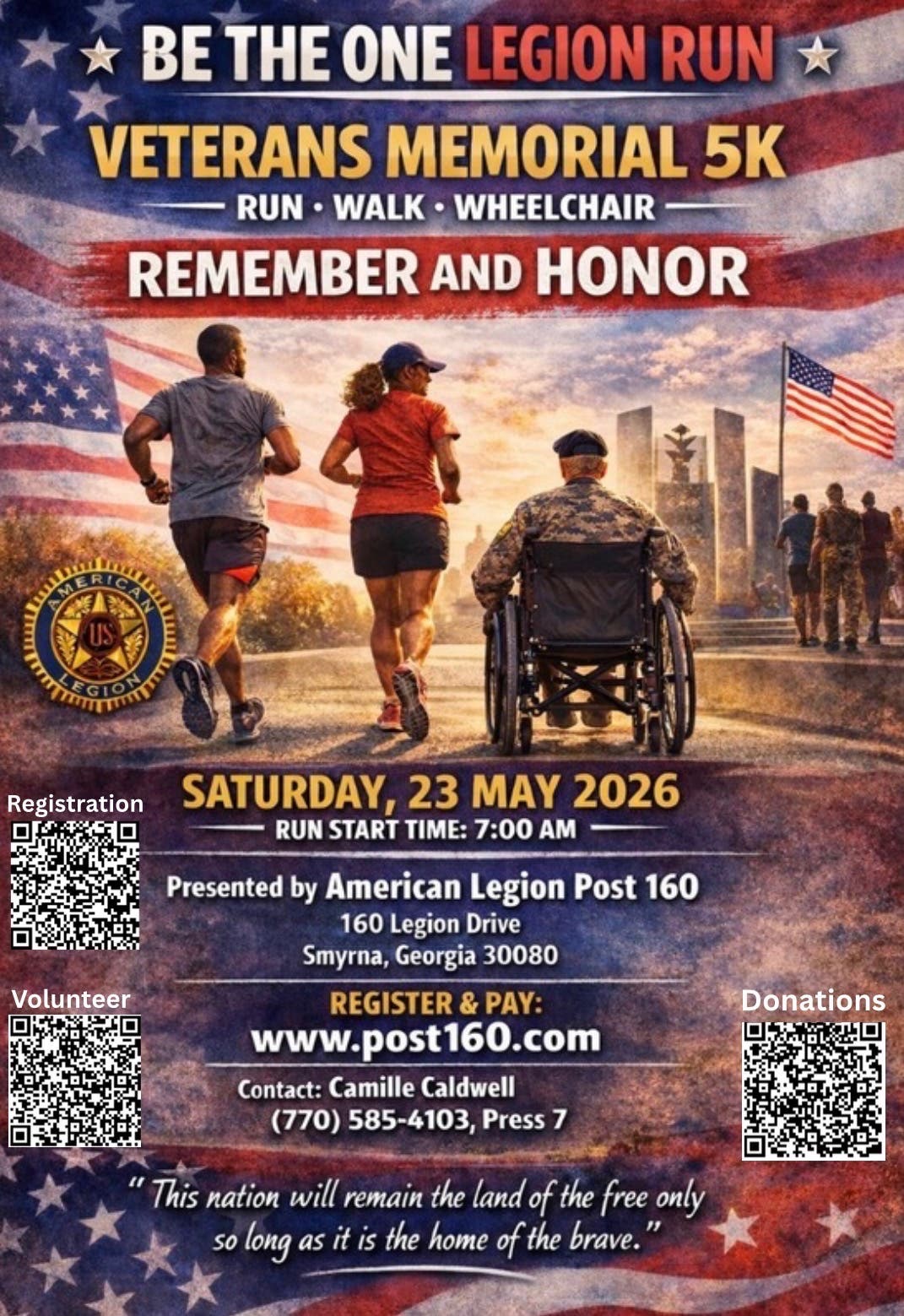 Be The One Legion Run: Veterans Memorial 5k