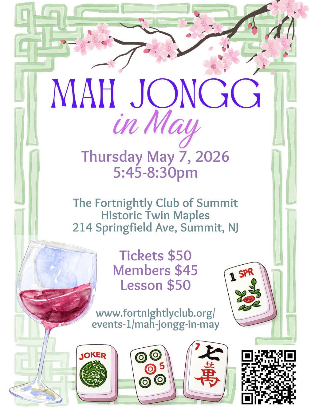 Mah Jongg in May