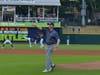 Denny Mosseller throws out the ceremonial first pitch at the Frisco RoughRiders game, where The Storehouse hosted its annual volunteer appreciation event