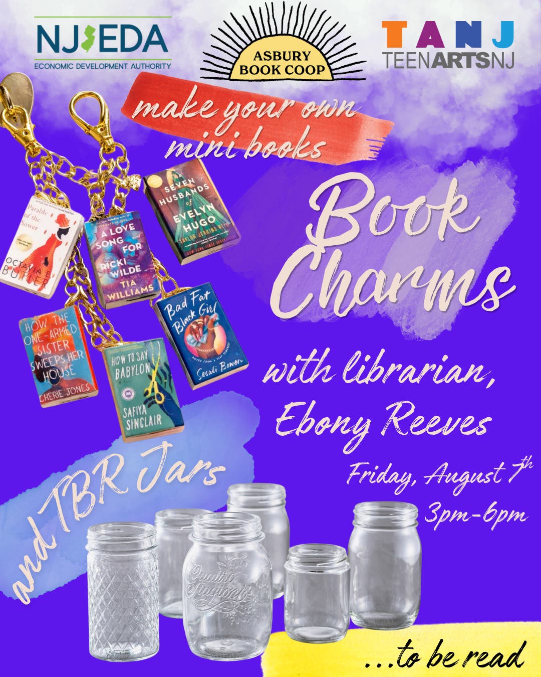 Book Charms + TBR (To Be Read) Jars for TEENS