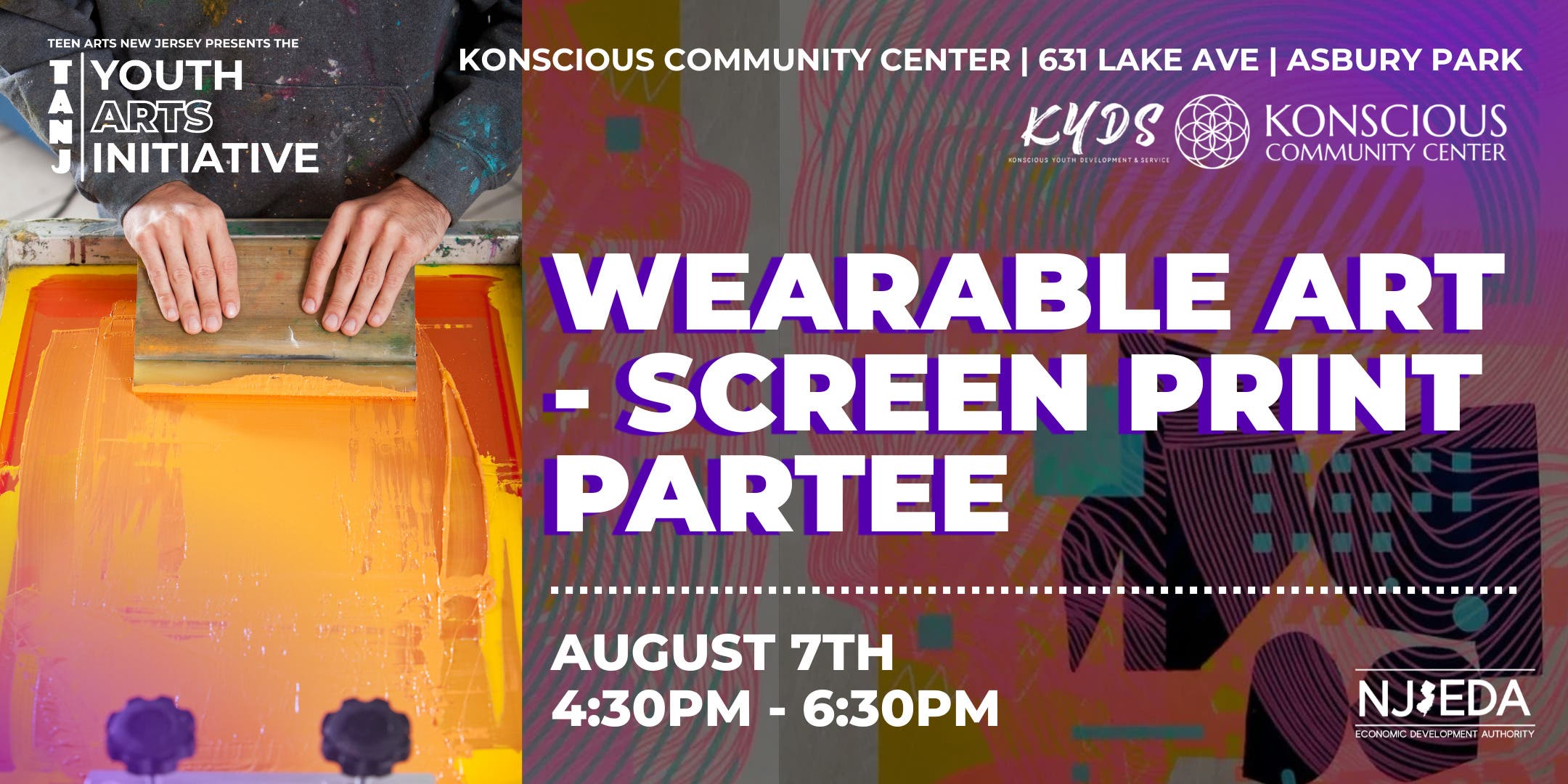 Wearable Art - Screen Print Partee for TEENS