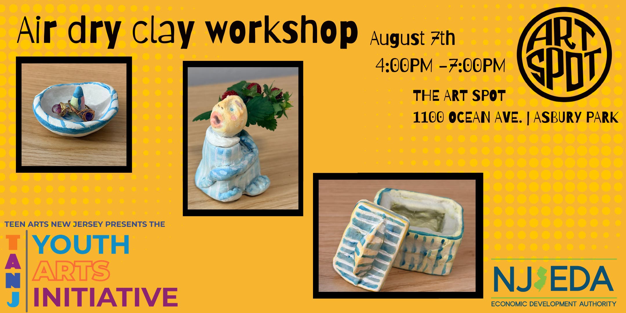 Air Dry Clay Workshop for TEENS at the Art Spot