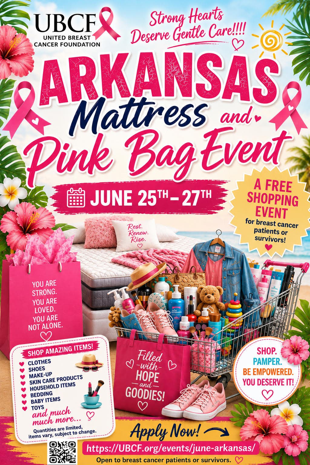 UBCF 3 Day  Mattress & Pink Bag Event June 25-27