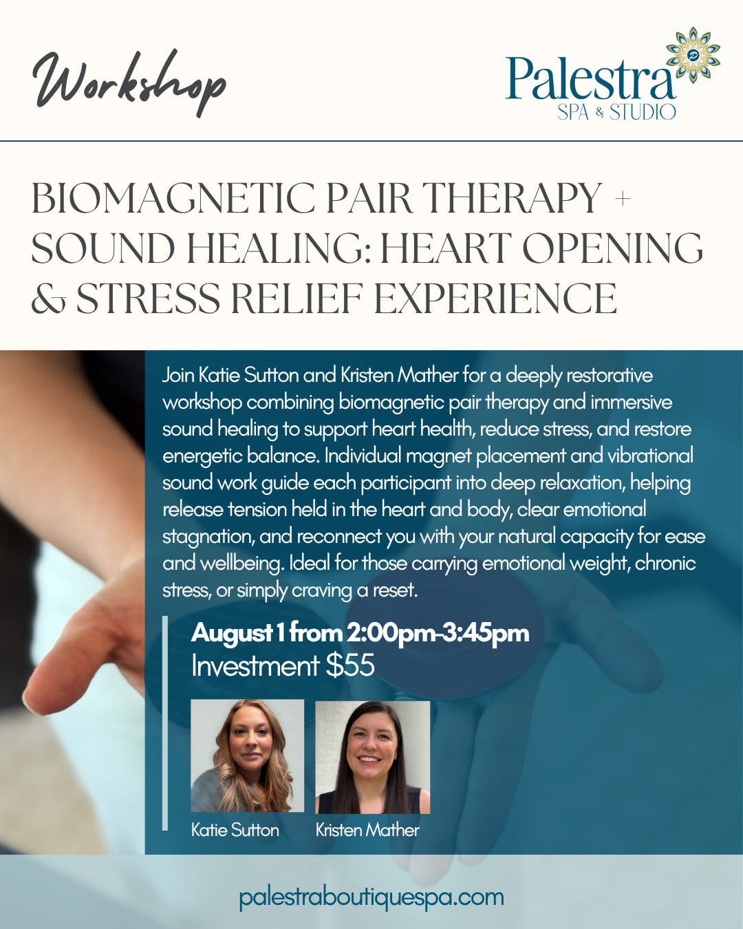Biomagnetic Pair Therapy + Sound Healing: Heart Opening & Stress Relief Experience