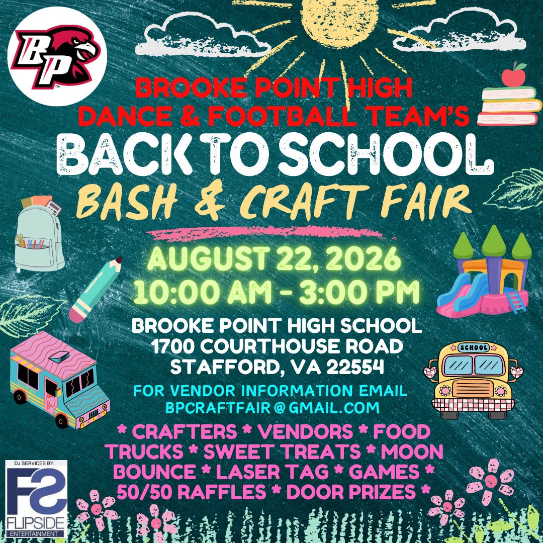 Brooke Point High Dance & Football Team's Back To School Bash & Craft Fair