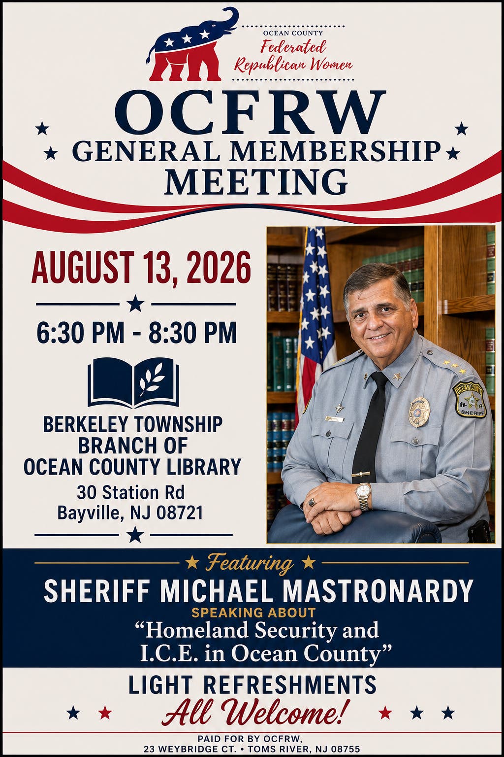 OCFRW General Membership Meeting