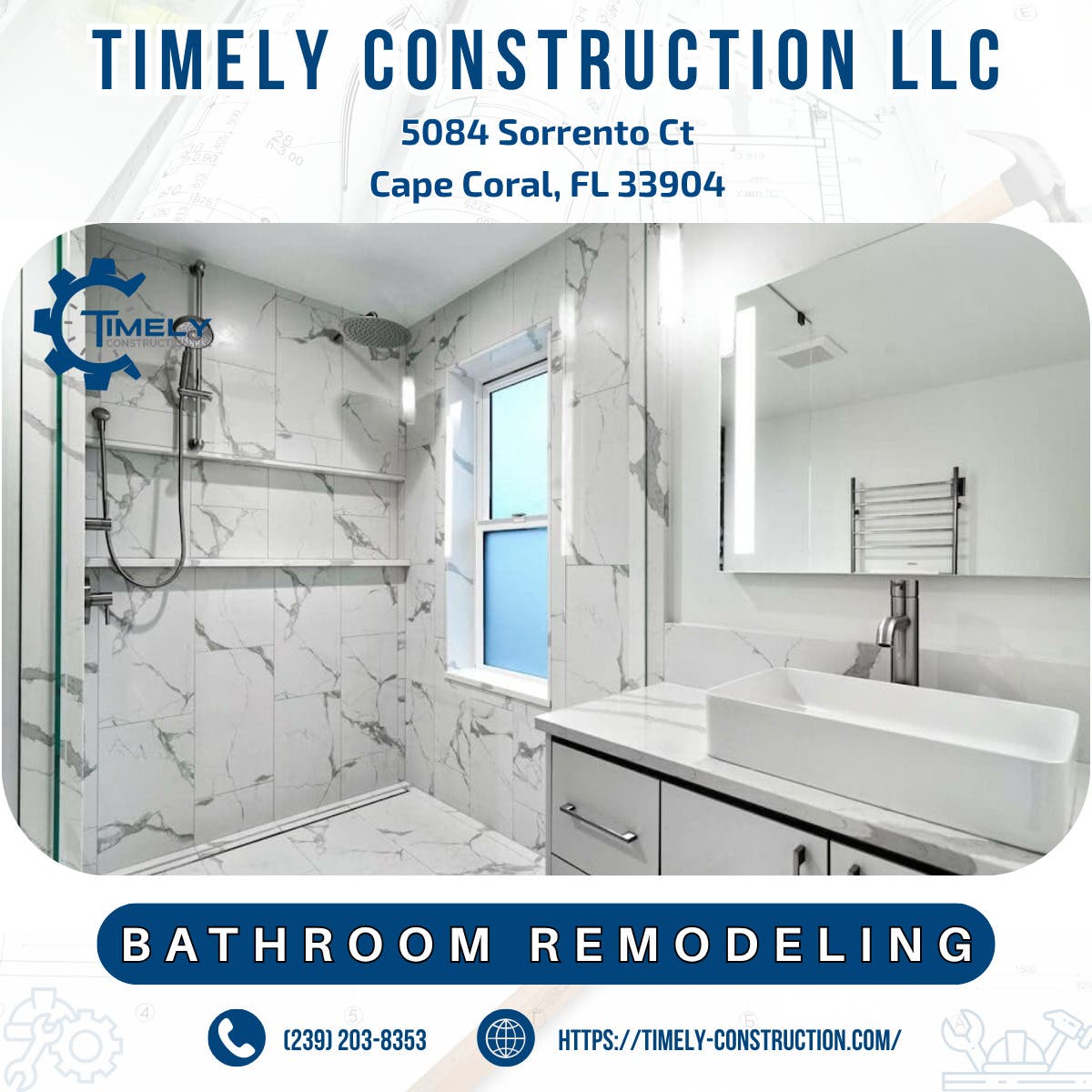 Bathroom Remodeling in Cape Coral - Timely Construction LLC