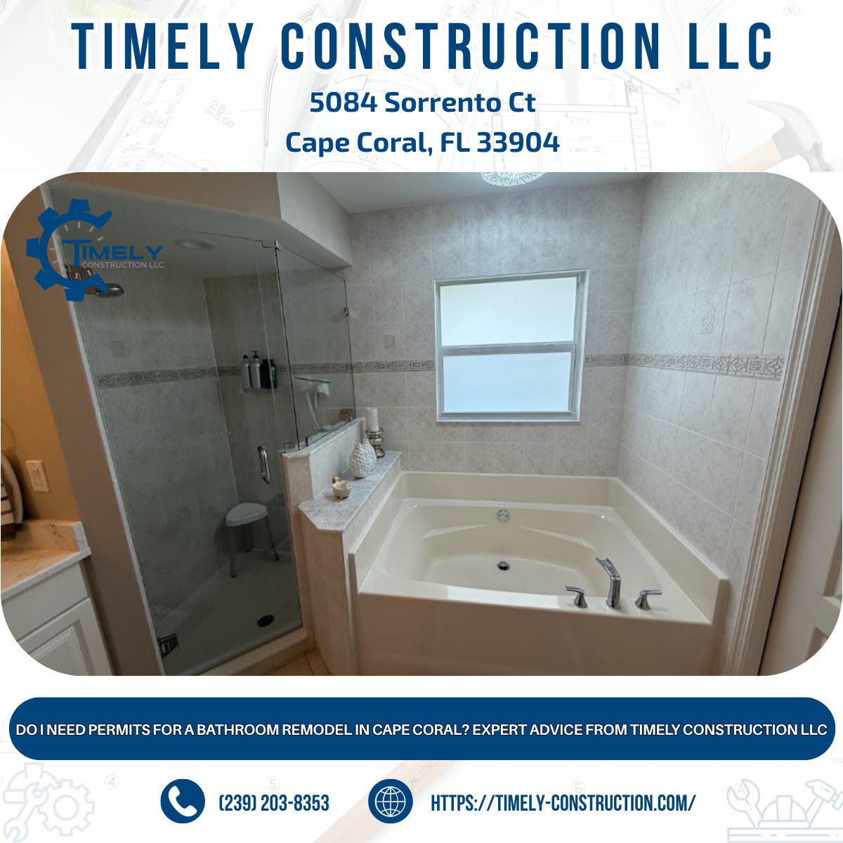Do I Need Permits for a Bathroom Remodel in Cape Coral? Expert Advice From Timely Construction LLC