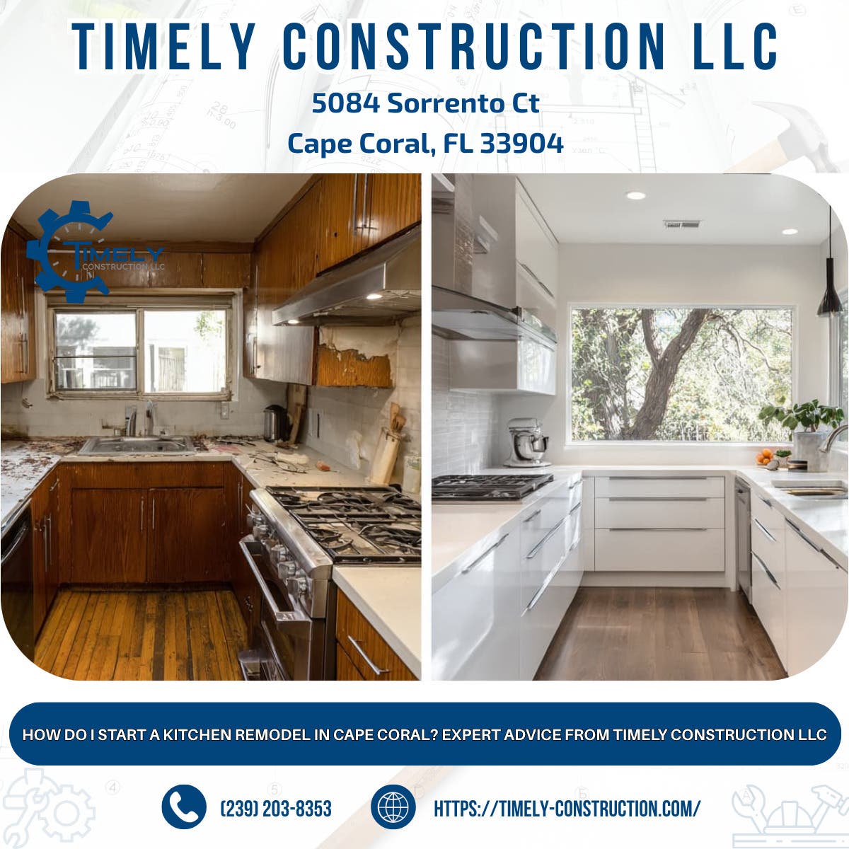 How Do I Start a Kitchen Remodel in Cape Coral? Expert Advice From Timely Construction LLC