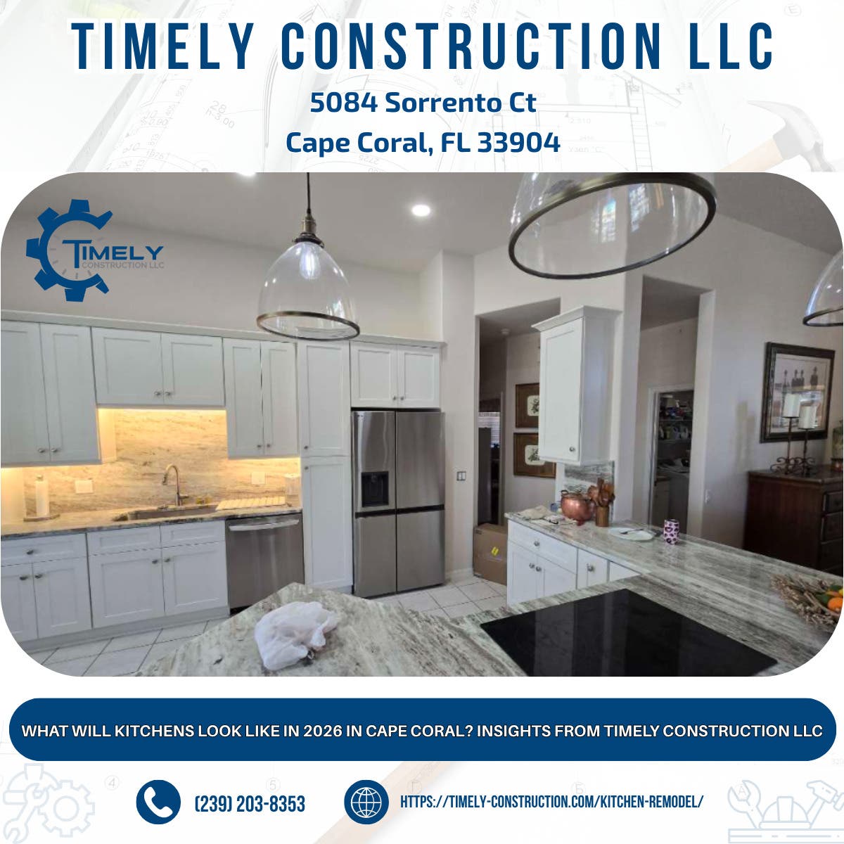 What Will Kitchens Look Like in 2026 in Cape Coral? Insights From Timely Construction LLC