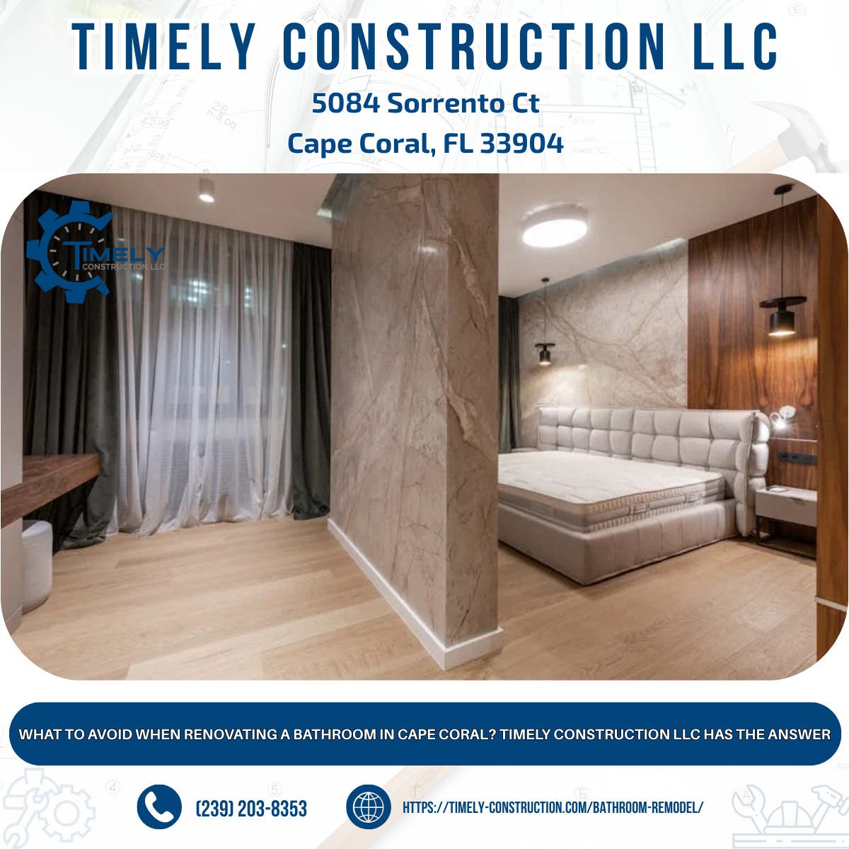 What to Avoid When Renovating a Bathroom in Cape Coral? Timely Construction LLC Has the AnswerWhen r