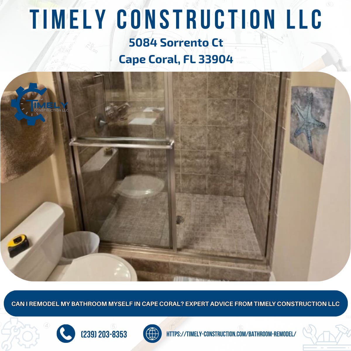 Can I Remodel My Bathroom Myself in Cape Coral? Expert Advice From Timely Construction LLC