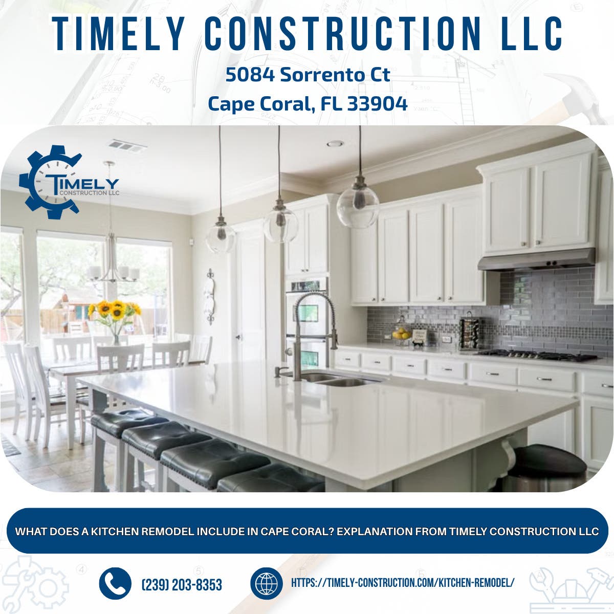 What Does a Kitchen Remodel Include in Cape Coral? Explanation From Timely Construction LLC