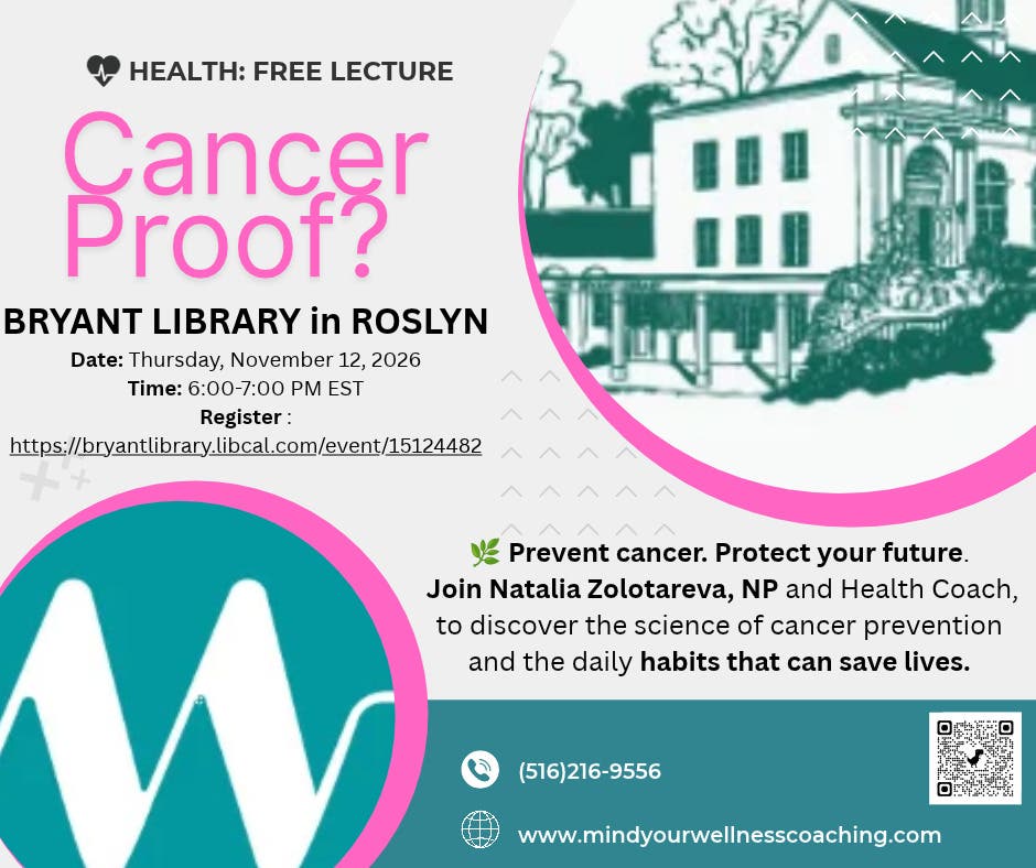 Cancer Proof? Free Library Lecture