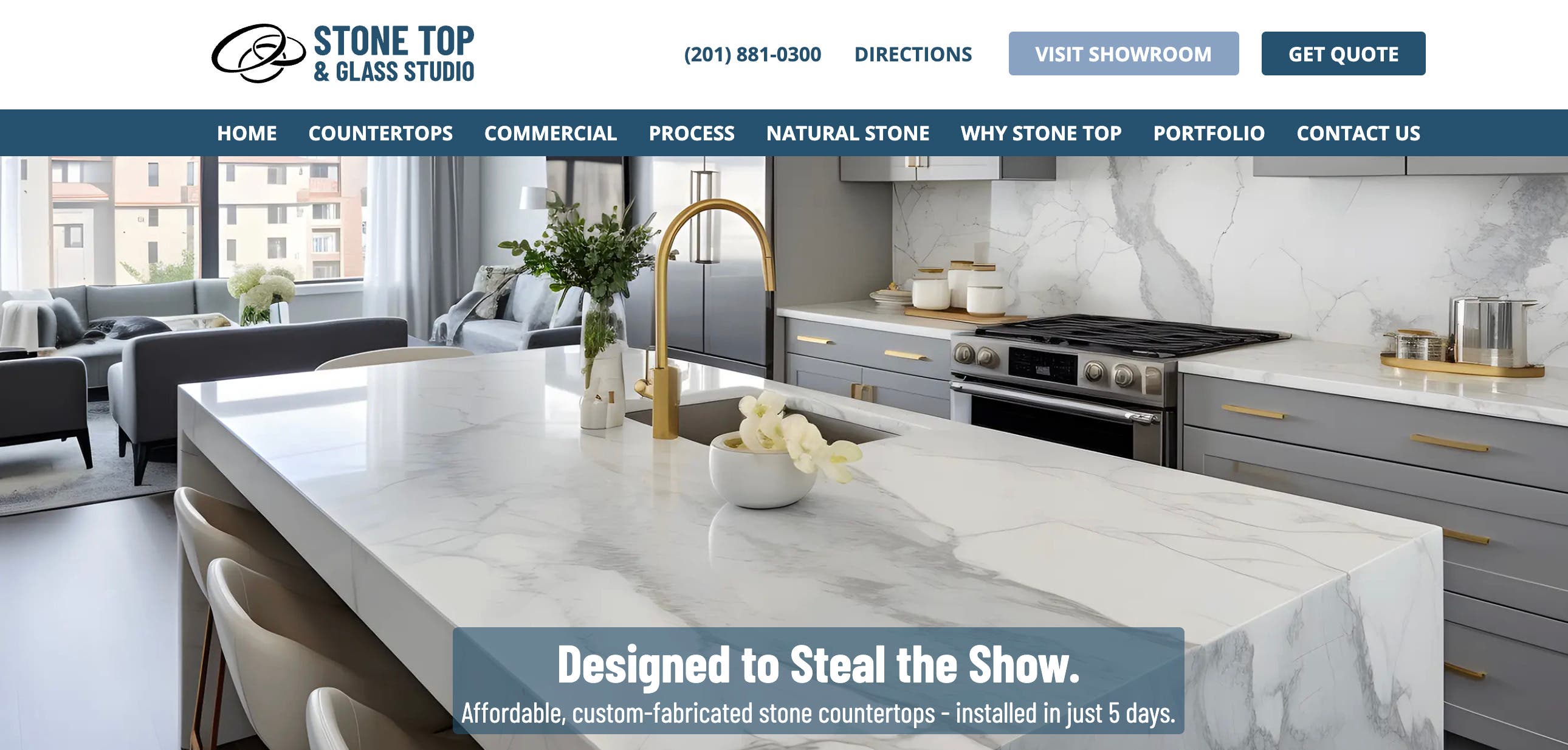New Jersey Custom Stone Countertop Showroom Announces New Website