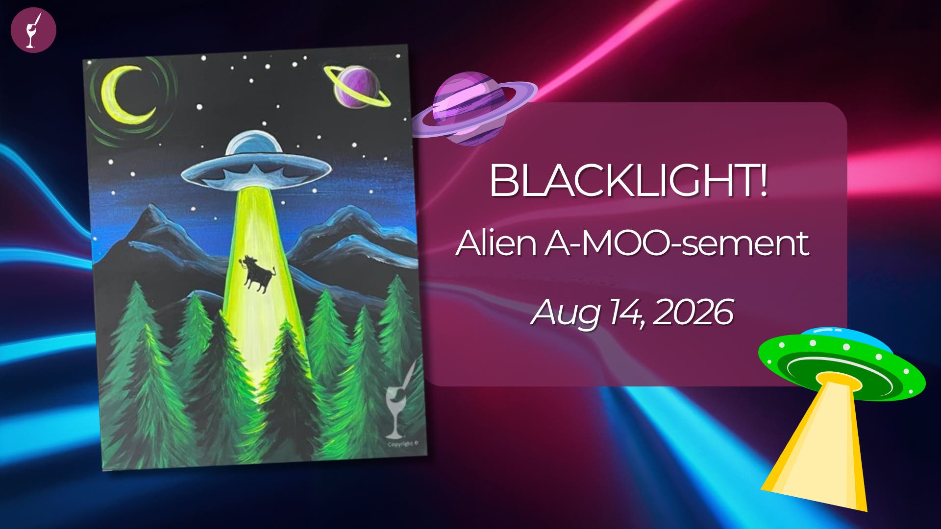Alien A-MOO-sement | Paint & Sip