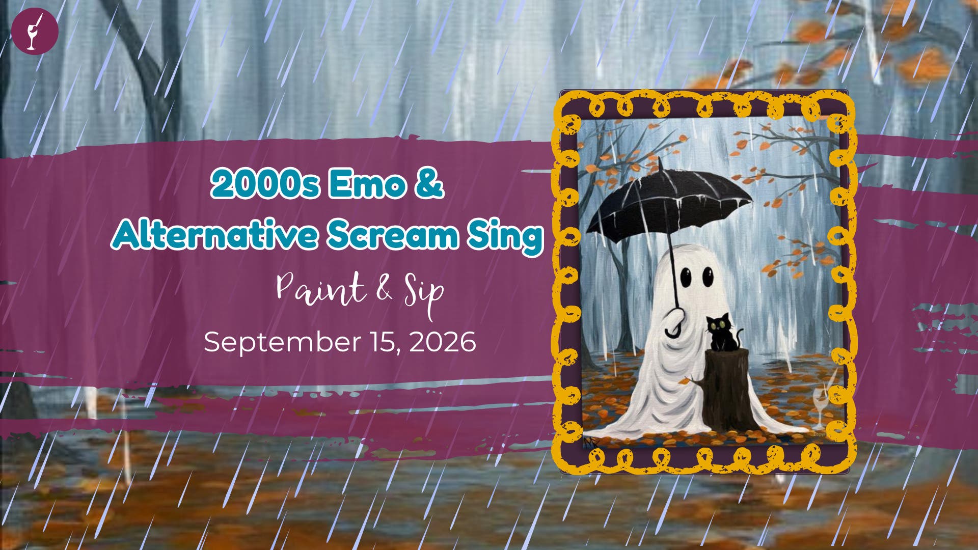 2000s Emo & Alternative Scream Sing | Paint & Sip | Sep 14