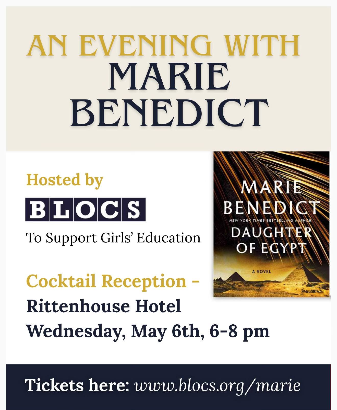 NYT Best Selling Author Marie Benedict Brings Her Novel to Philadelphia