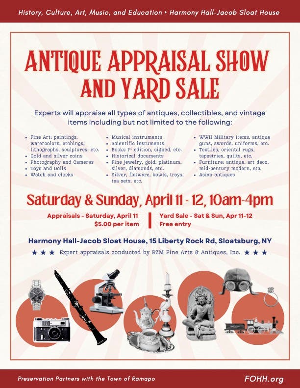 Antique Appraisal Show and Yard Sale