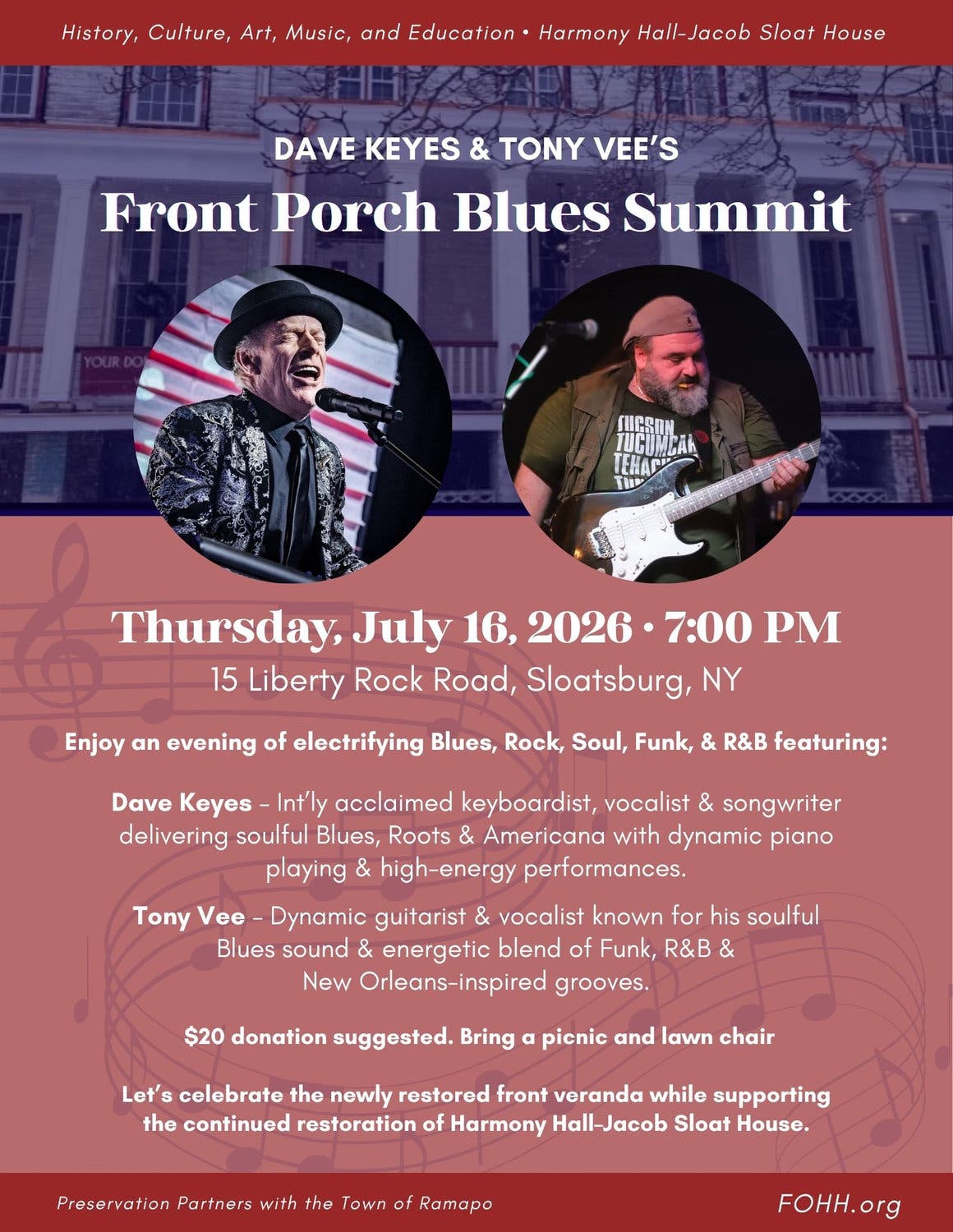 Dave Keyes & Tony Vee's Front Porch Blues Summit