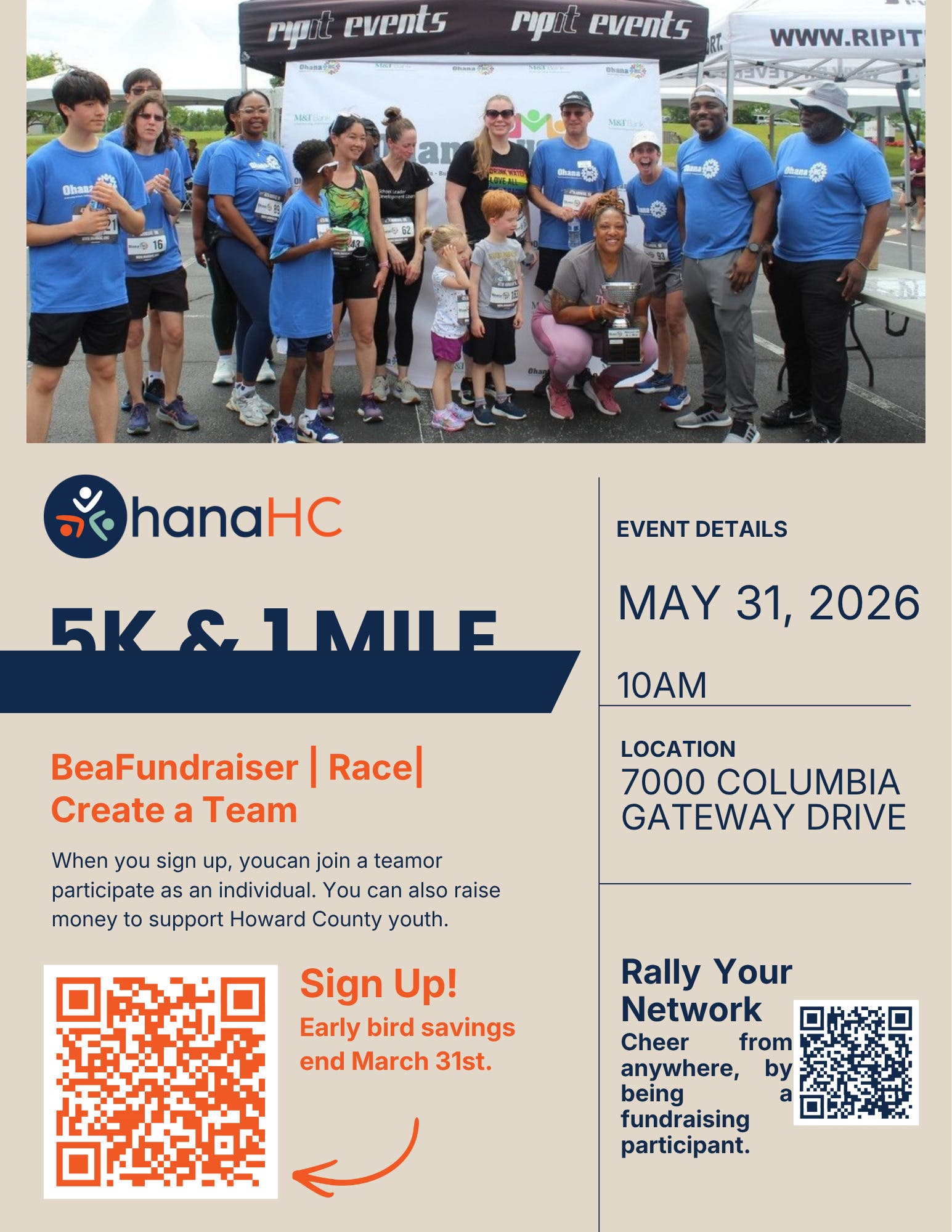 OhanaHC 5K & 1 Mile Fun Run & Walk