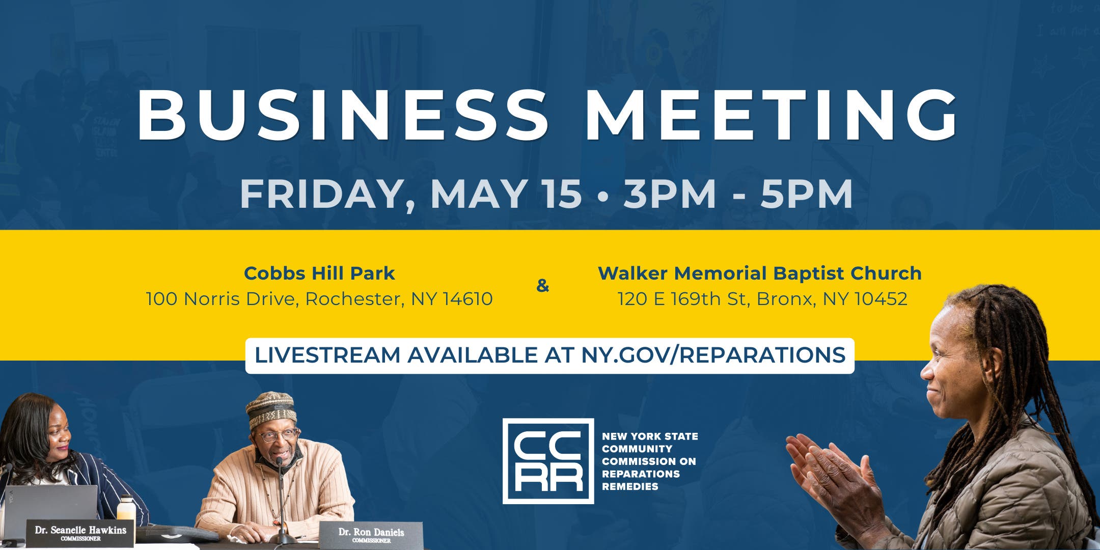 NY Reparations Commission: Business Meeting — Bronx
