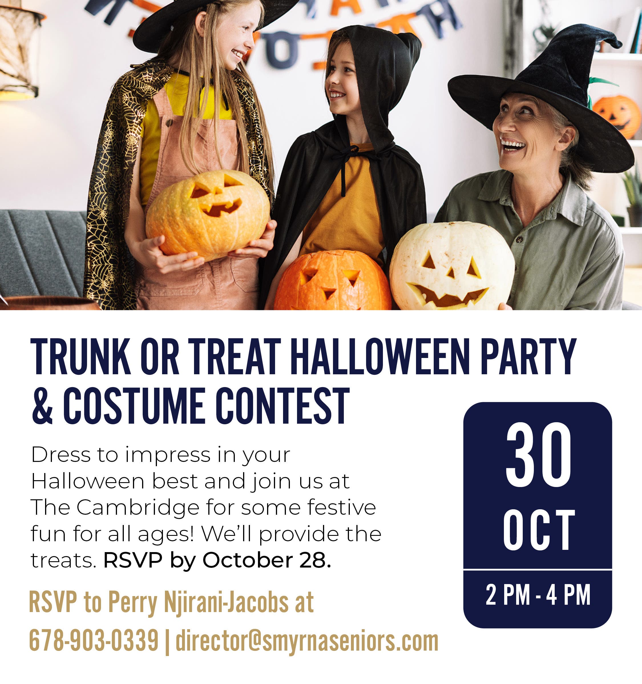 Trunk or Treat Halloween Party & Costume Contest at The Cambrige