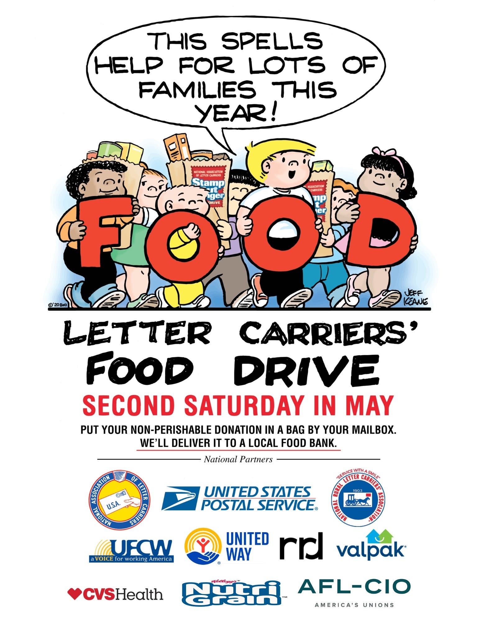 The Annual Letter Carriers' Stamp Out Hunger® Food Drive