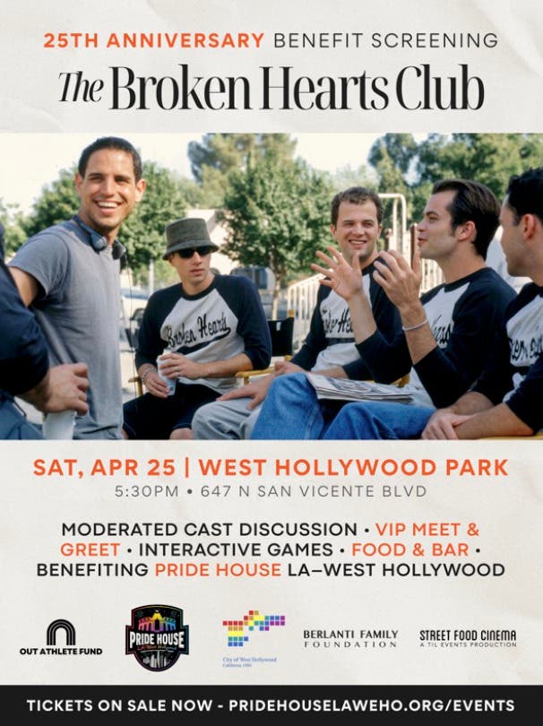 The Broken Hearts Club: 25th Anniversary Benefit Outdoor Screening