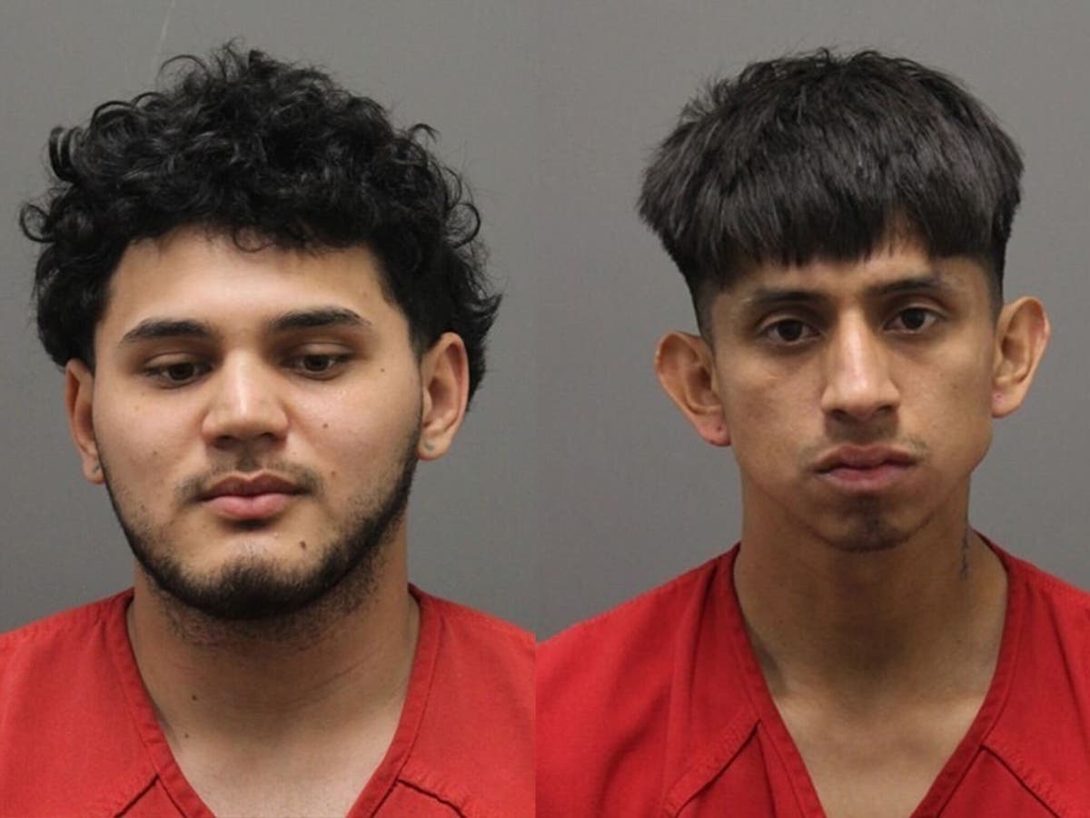 Josue Zelaya Alvarenga, 20, of Herndon, left, and Christian Marquez Aguilar, 26, of Fairfax, have been charged in connection with the robbery.