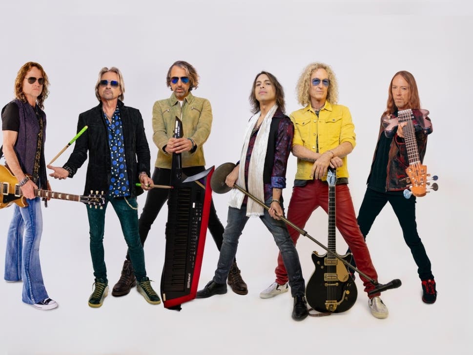 Foreigner's touring lineup is John Roth, guitar; Chris Frazier, drums; Michael Bluestein, keys; Luis Maldonado, lead vocals; Bruce Watson, guitar; Jeff Pilson, bass.