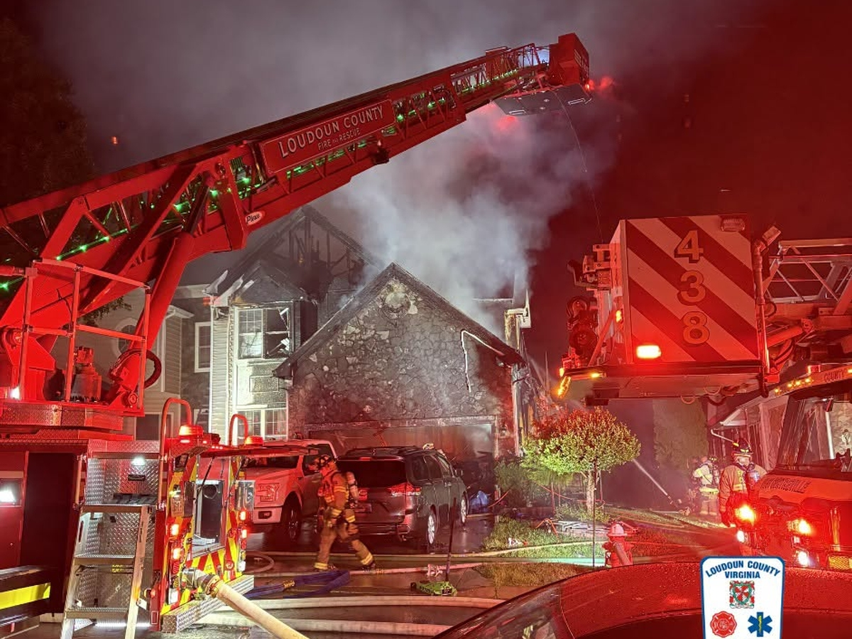 Residents were displaced from two homes as a result of the fire.