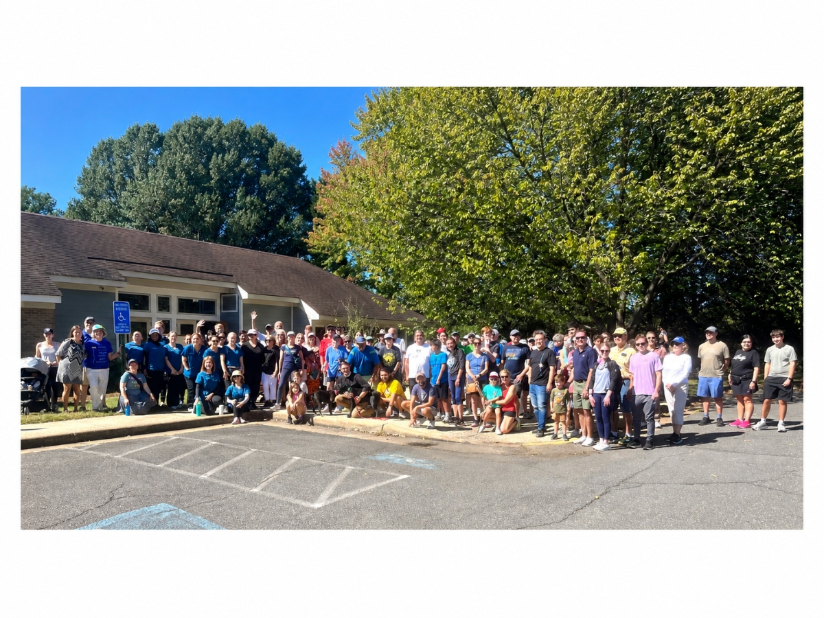 Participants in Vienna's 2025 CROP walk raised money to help fight hunger. 