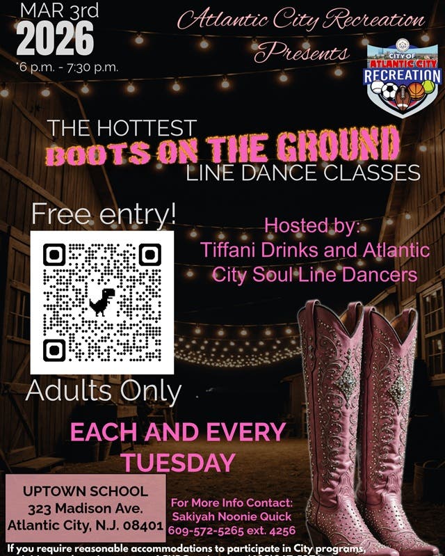 Hottest All Level Free Line Dance Class on The East Coast 6:00pm-7:30pm 