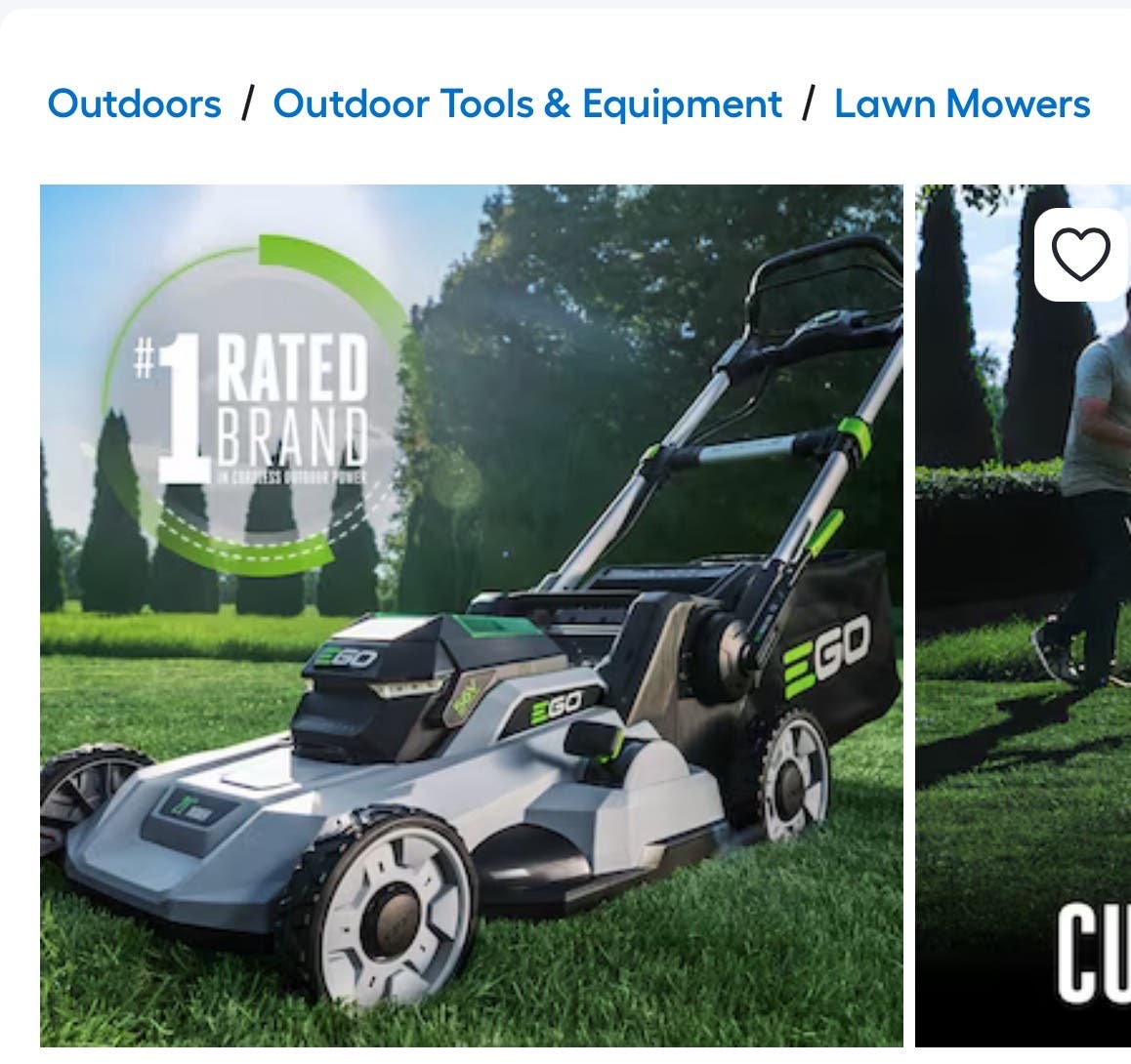 EGO lawn mower