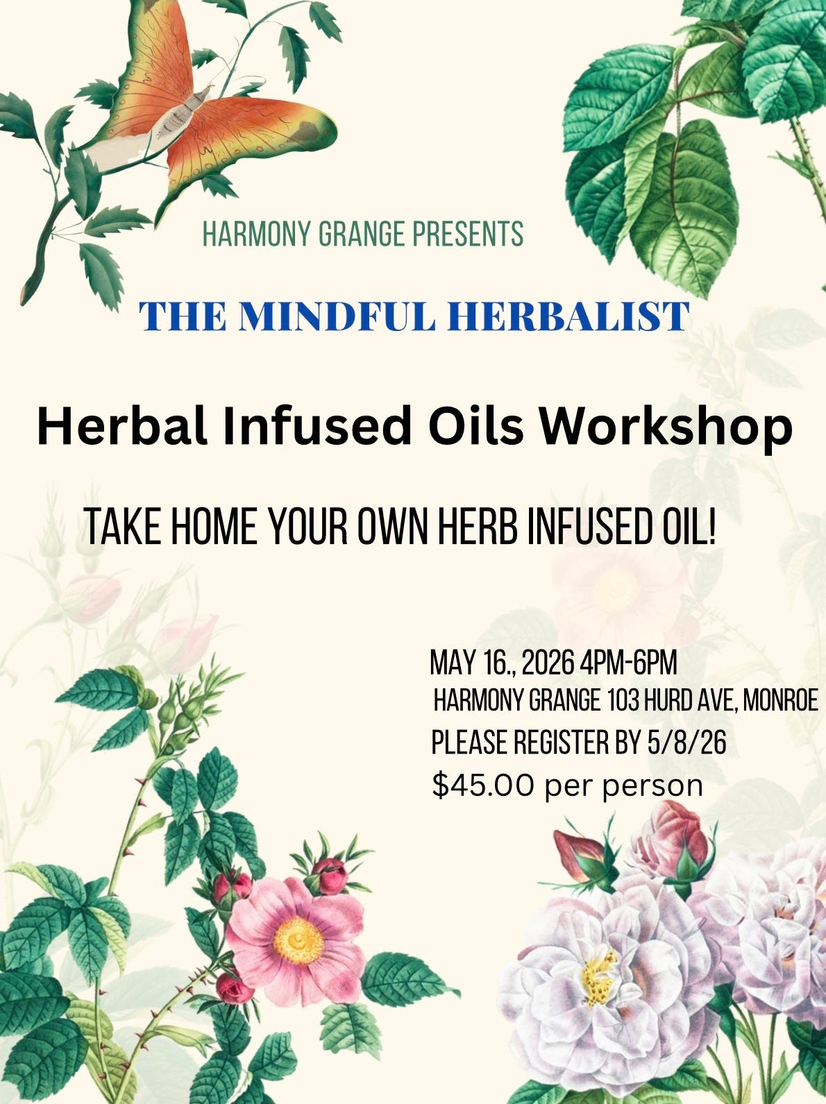 Herbal Infused Oils Workshop 