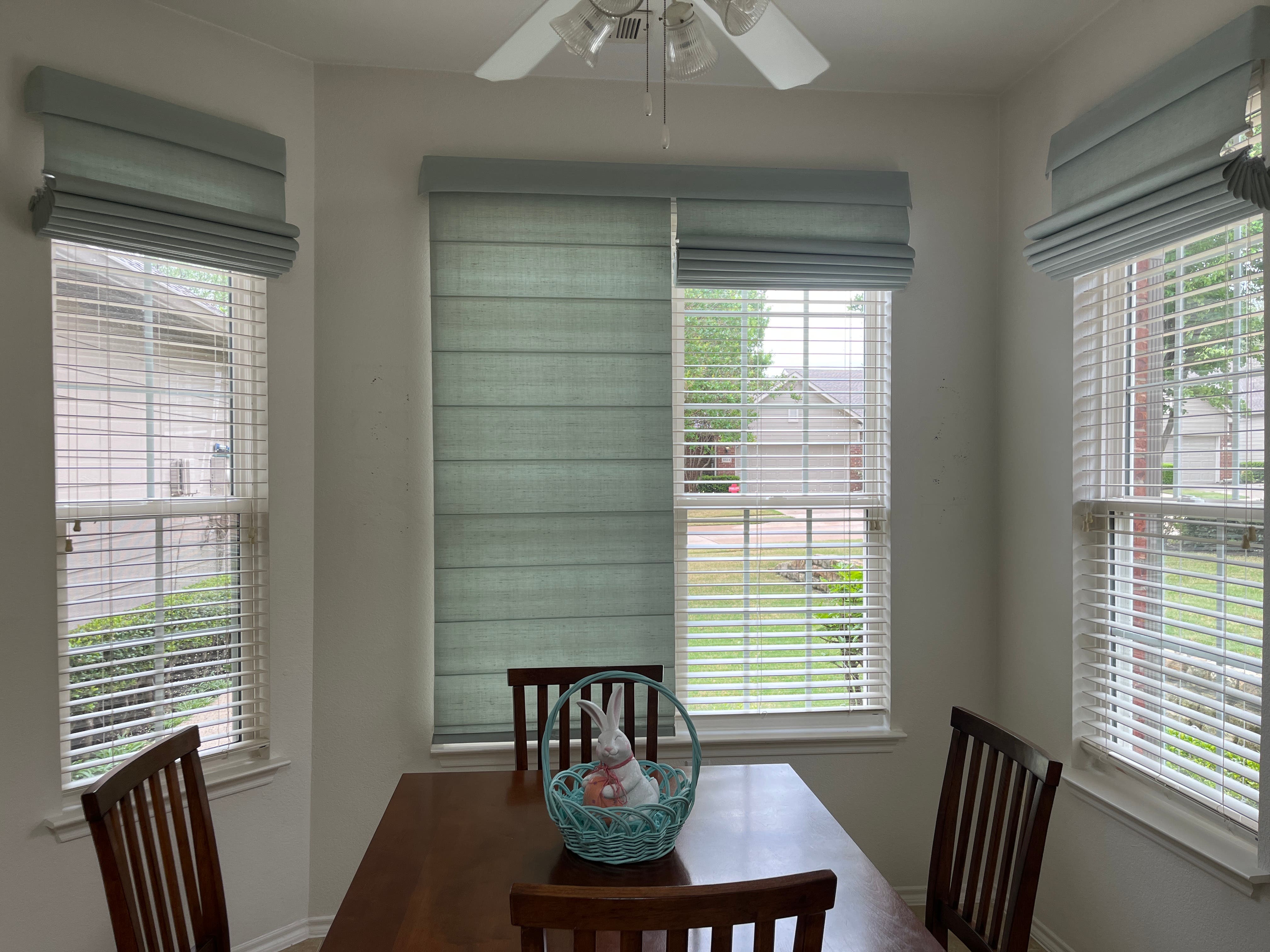 Window treatments and ceiling fans 