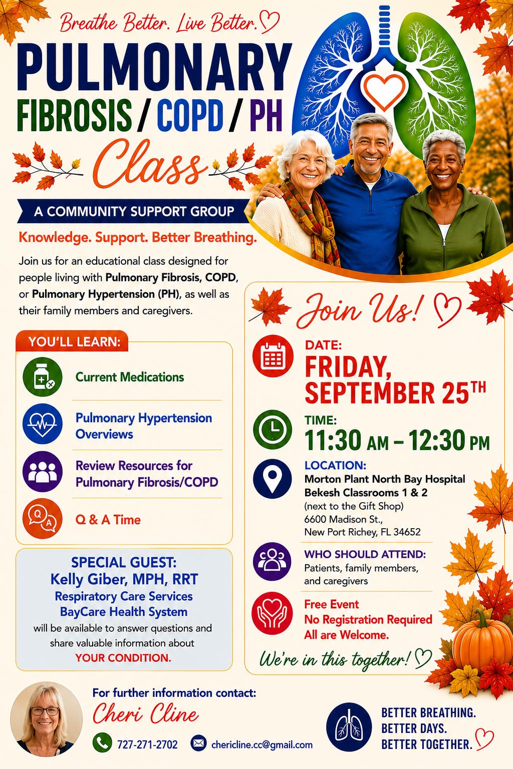 Pulmonary Fibrosis/COPD/PH Community Support Group