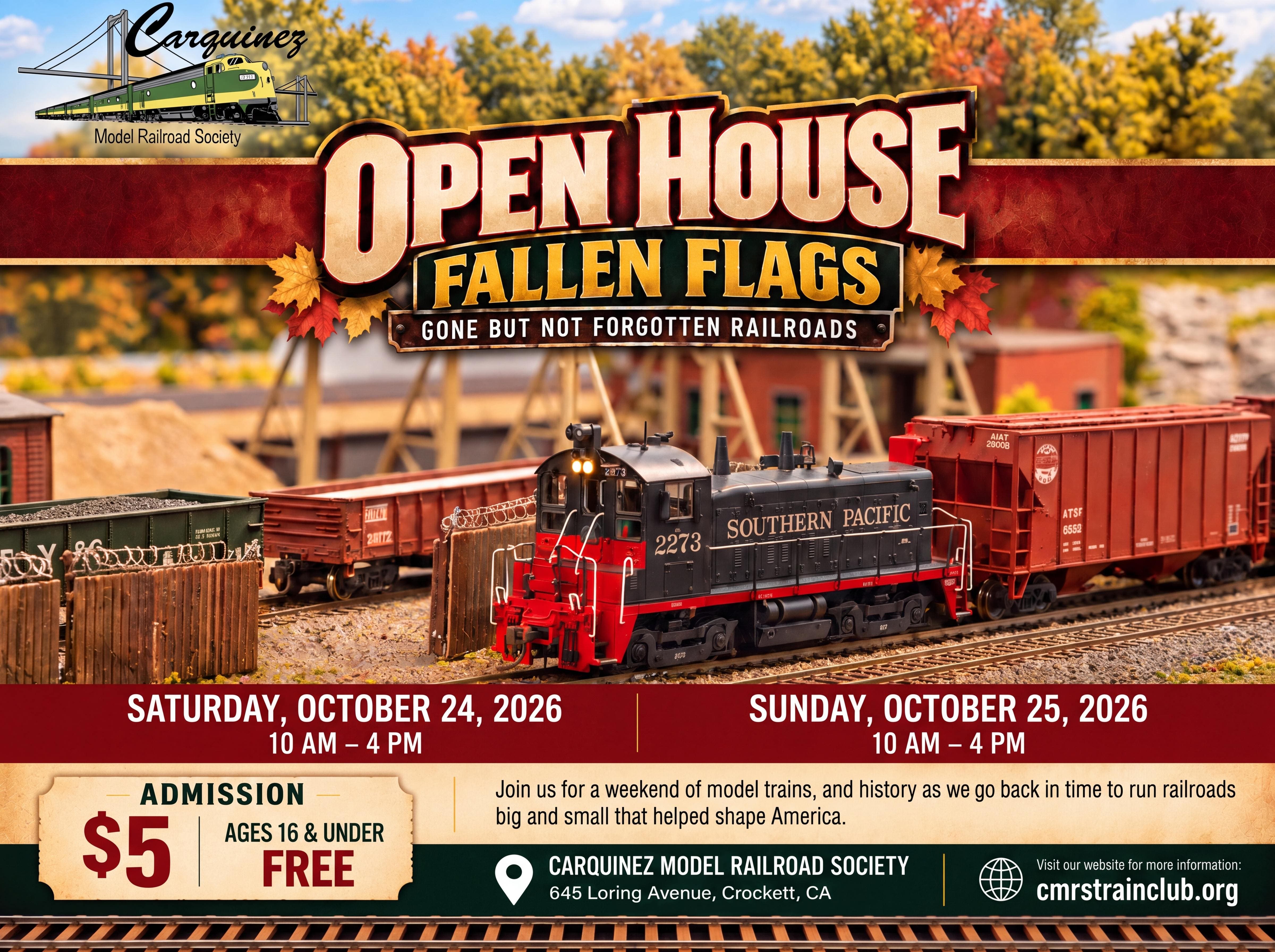 CMRS October Open House | October 24–25, 2026