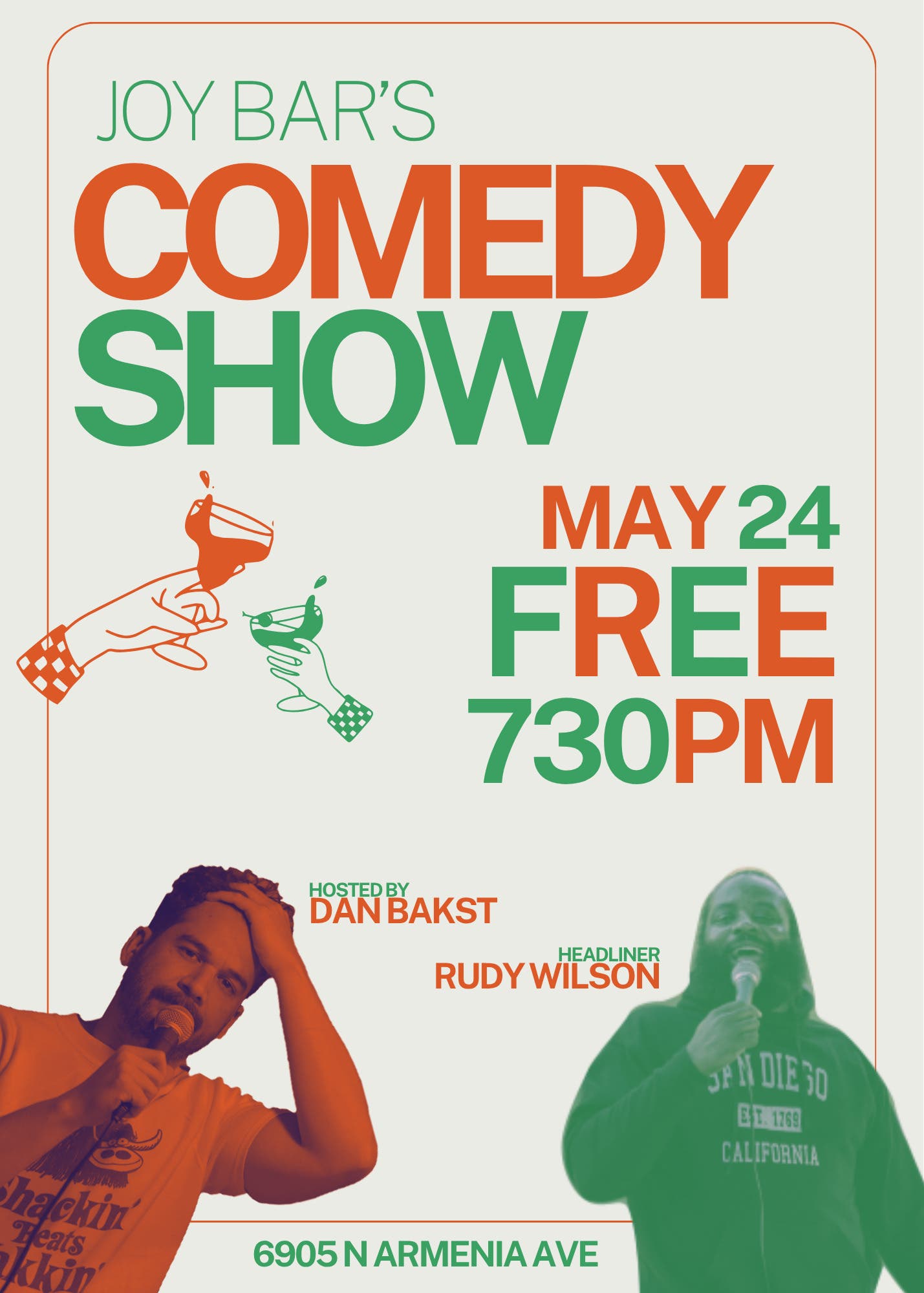 FREE Comedy Show @ Joy Bar!