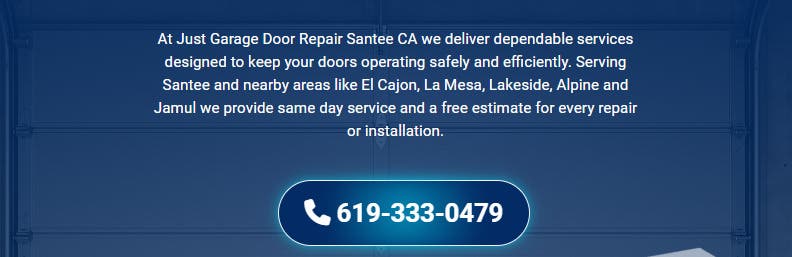 Just Garage Door Repair Santee CA
