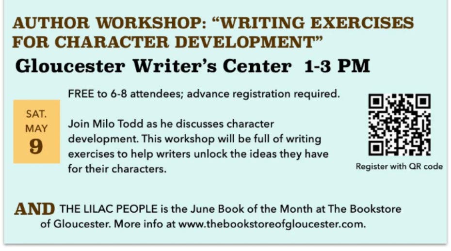 Writing exercises for character development! 