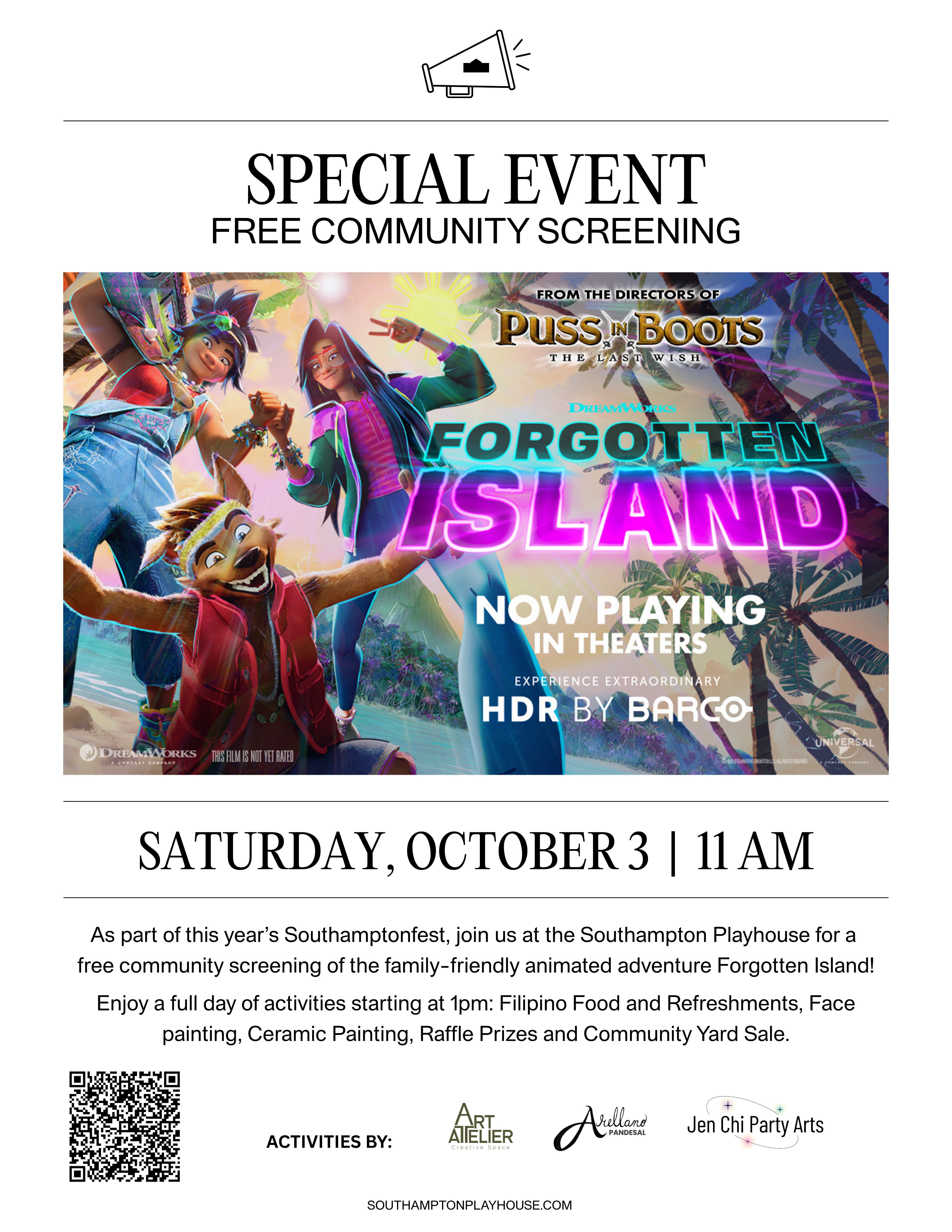 FORGOTTEN ISLAND: Free Southampton Fest Community Screening