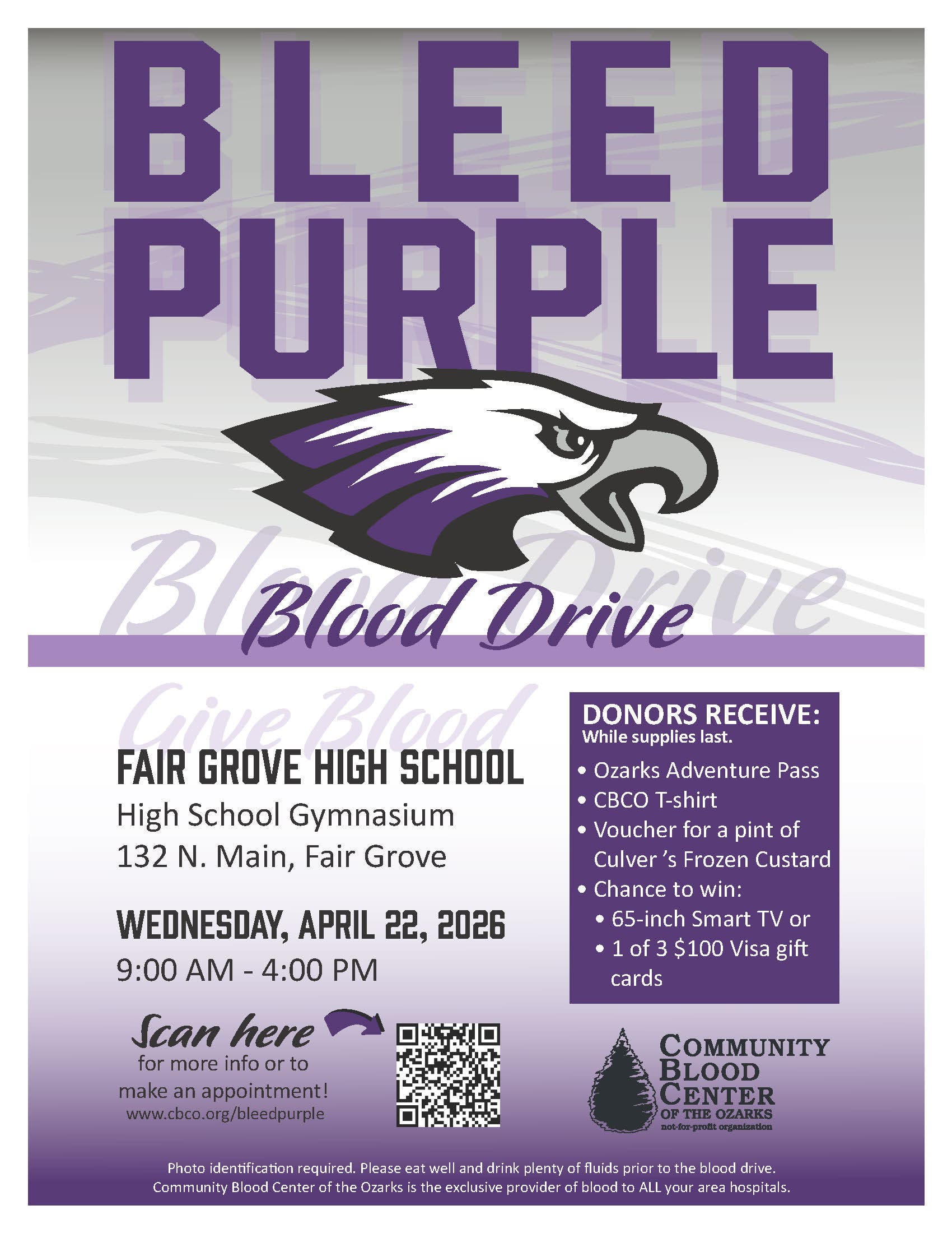 Bleed Purple Blood Drive 