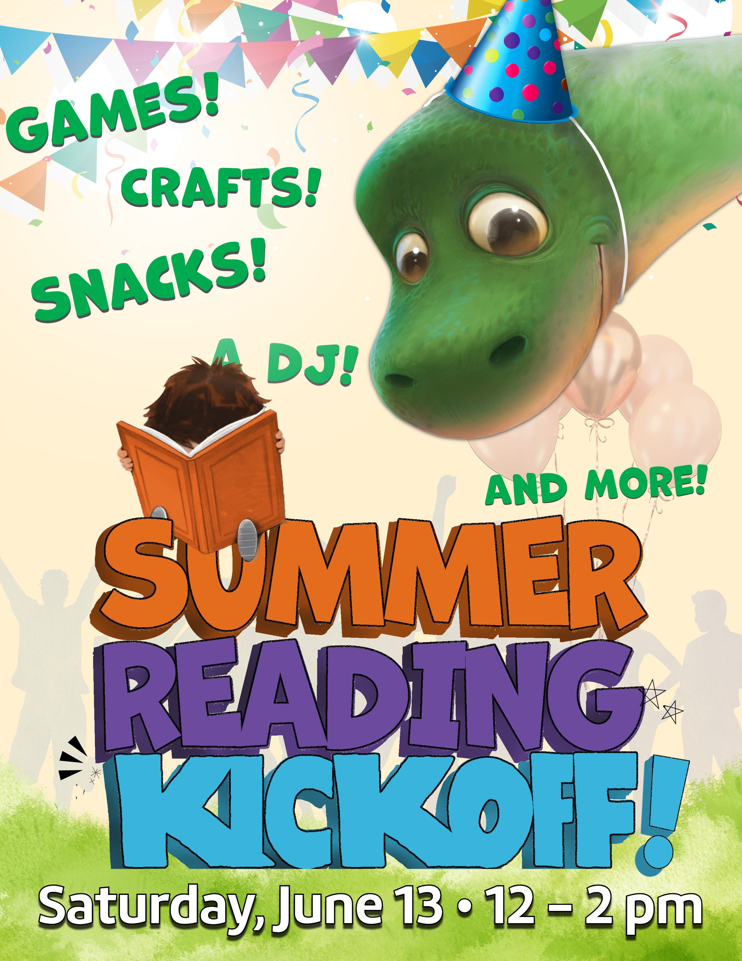 2026 Summer Reading Kickoff! 🦖🦕👏🎉😎