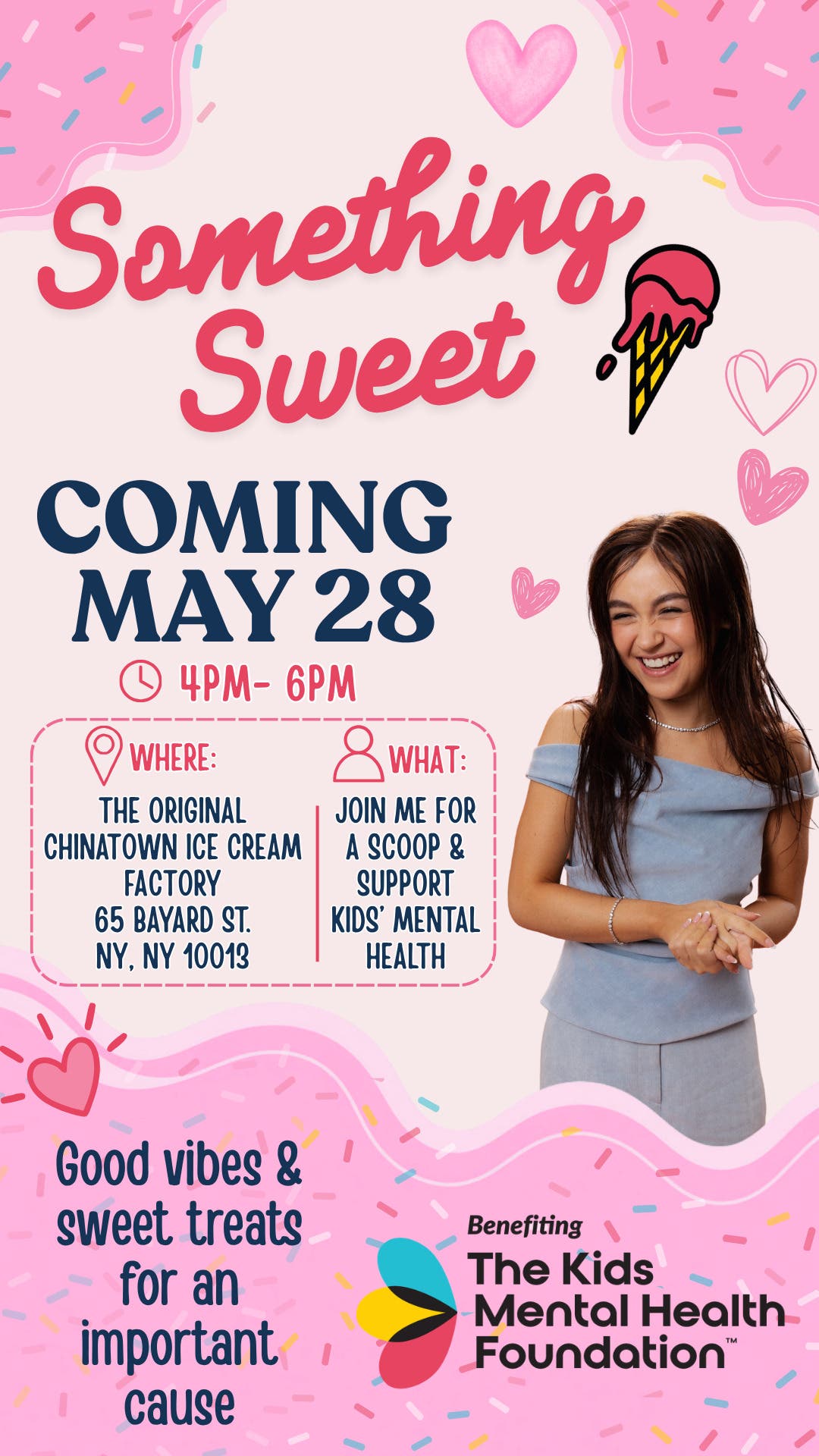 Anna Cathcart x Chinatown Ice Cream Factory Collab benefitting The Kids Mental Health Foundation