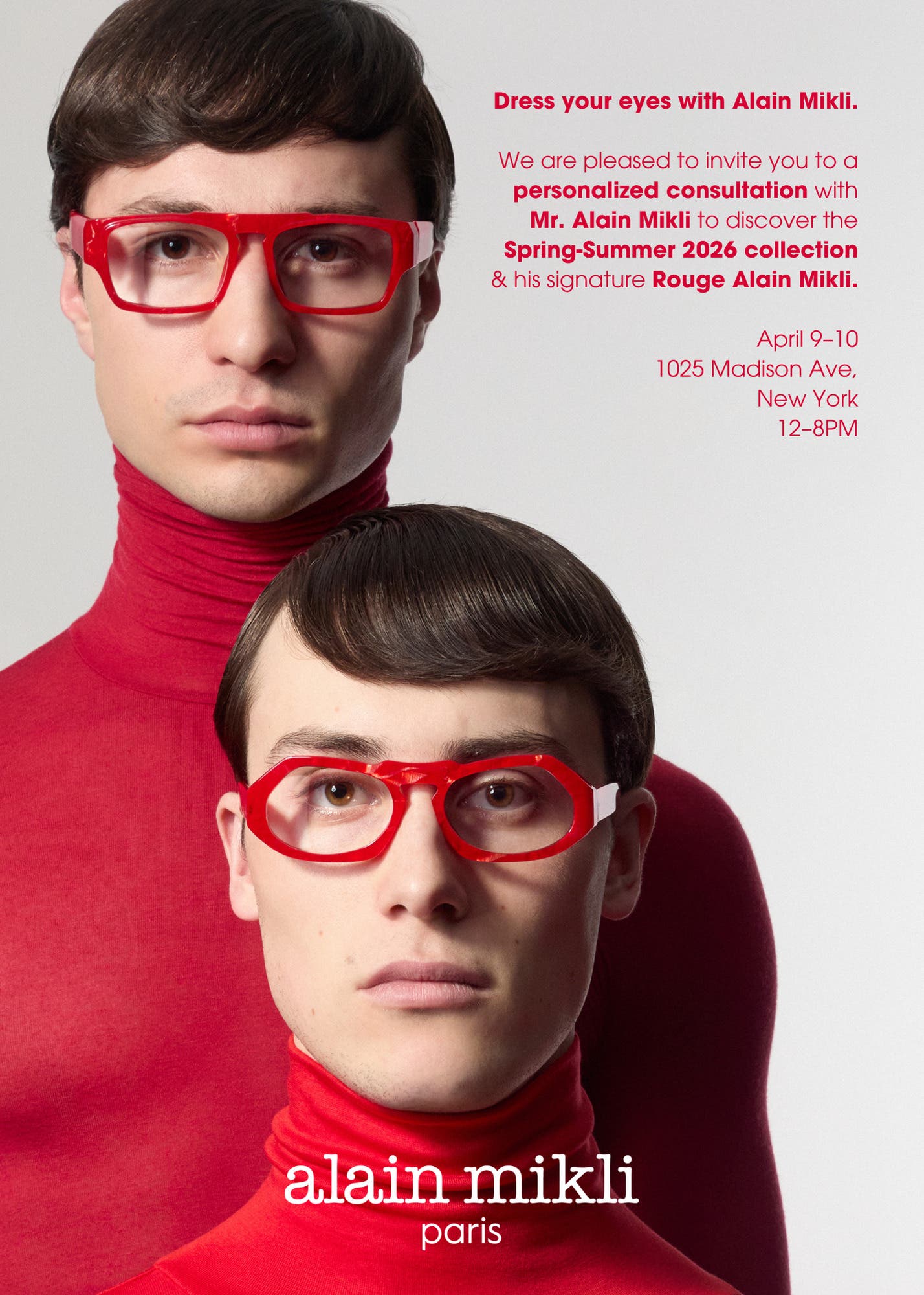 Book a Free Private Styling Consultation with Alain Mikli in NYC