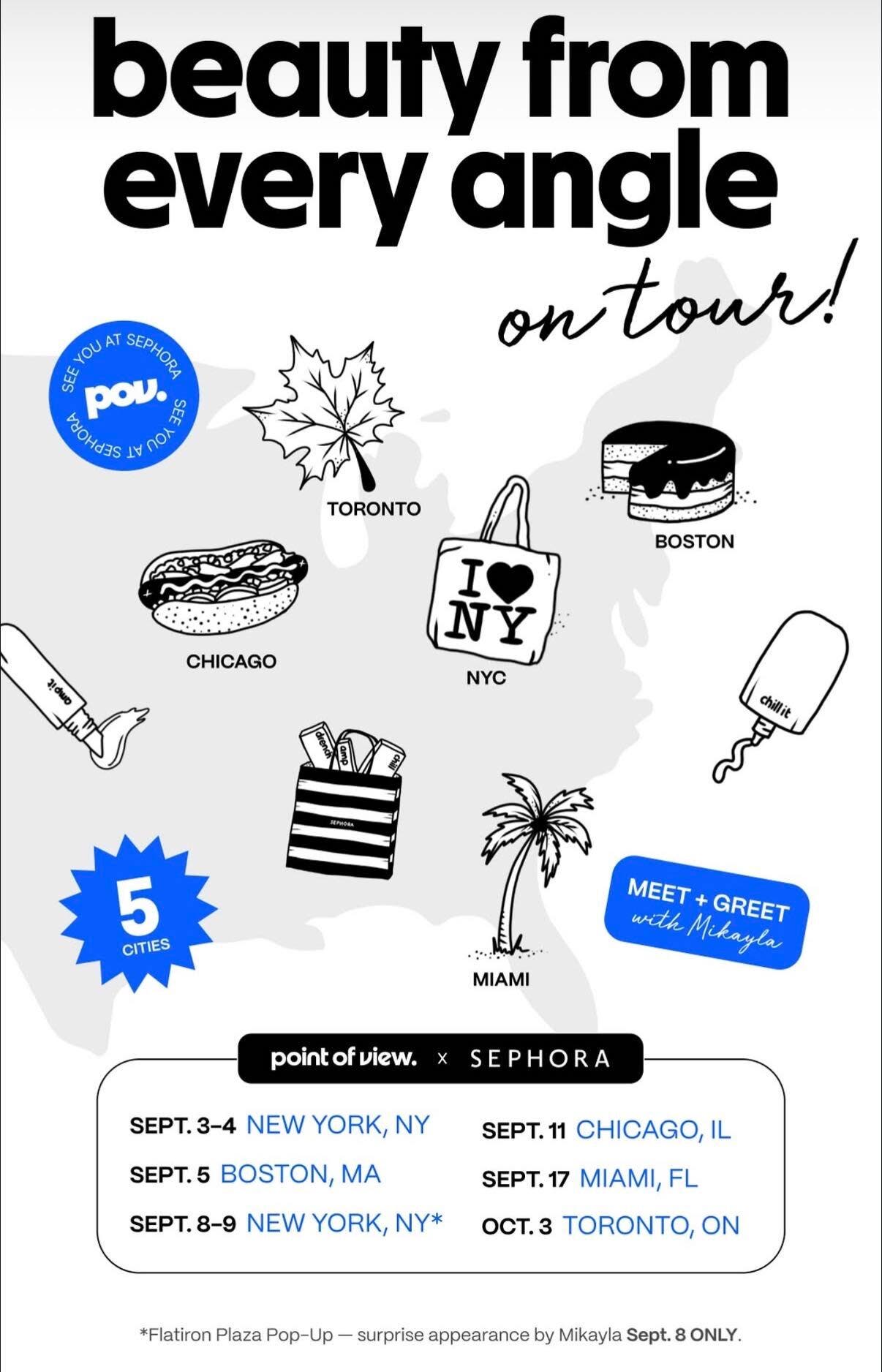 Beauty Icon Mikayla Nogueira Live in NYC for POV Beauty x Sephora Takeover