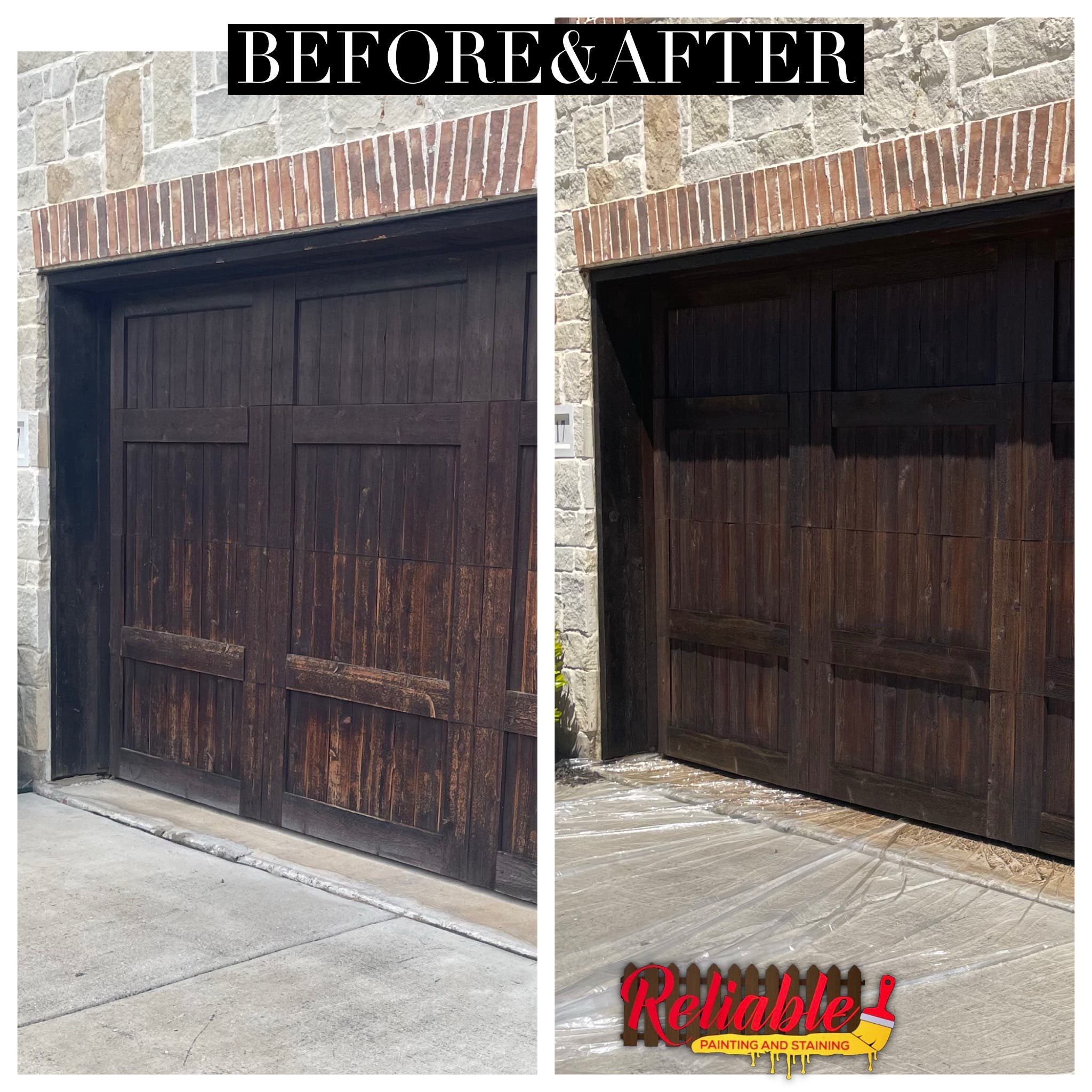 Garage Door Staining Keller TX | Reliable Painting & Staining